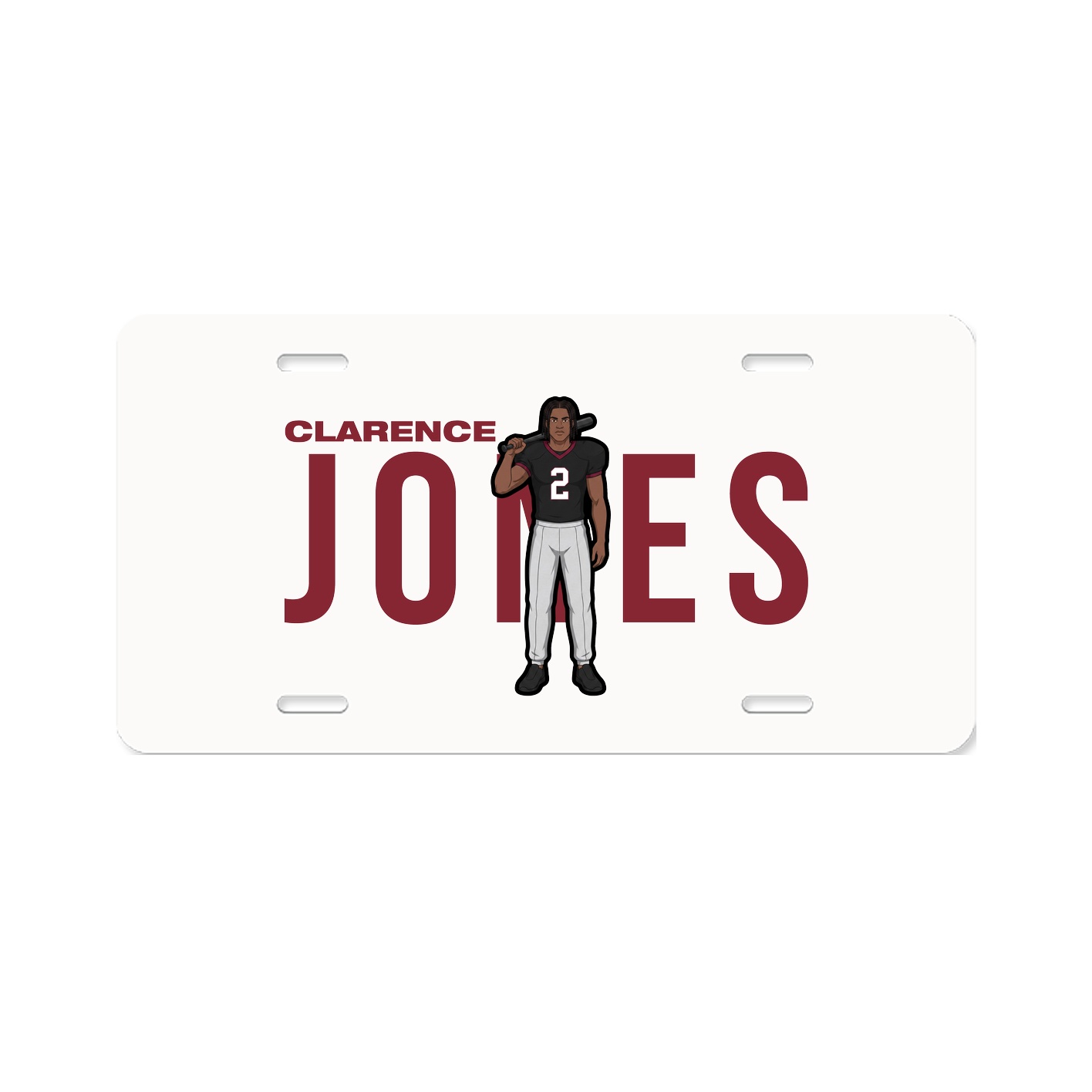 License Plate — Player Name in Classic
