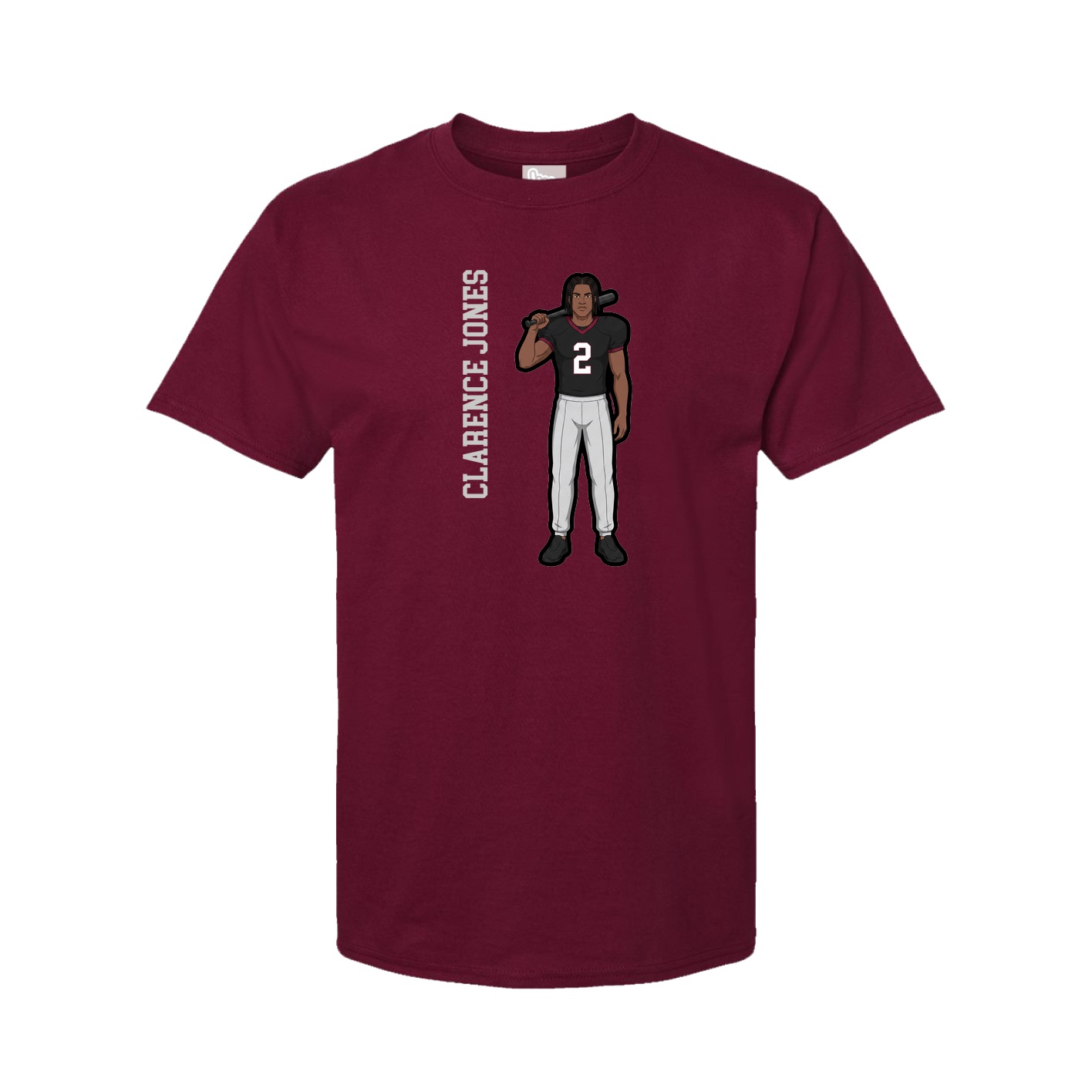 Tee — Name Vertical in Cardinal