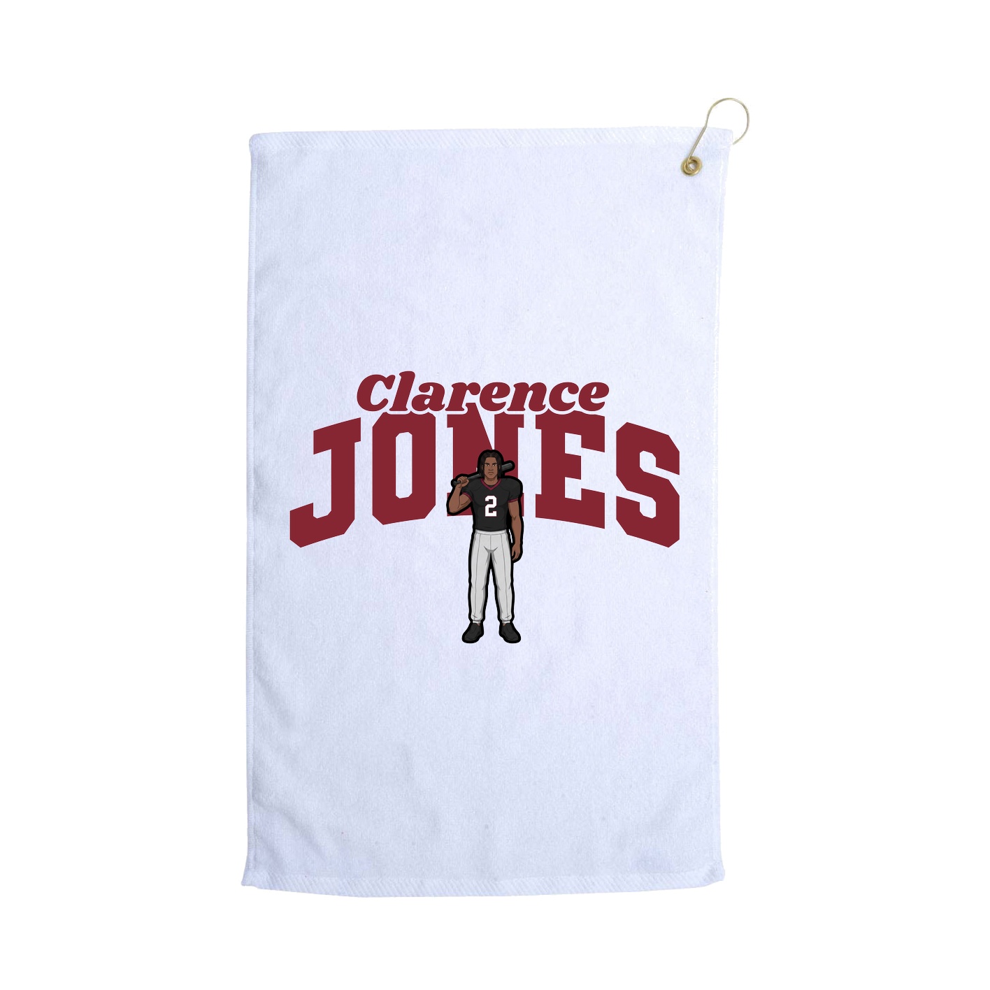 Golf Towel — Signature Arch in White