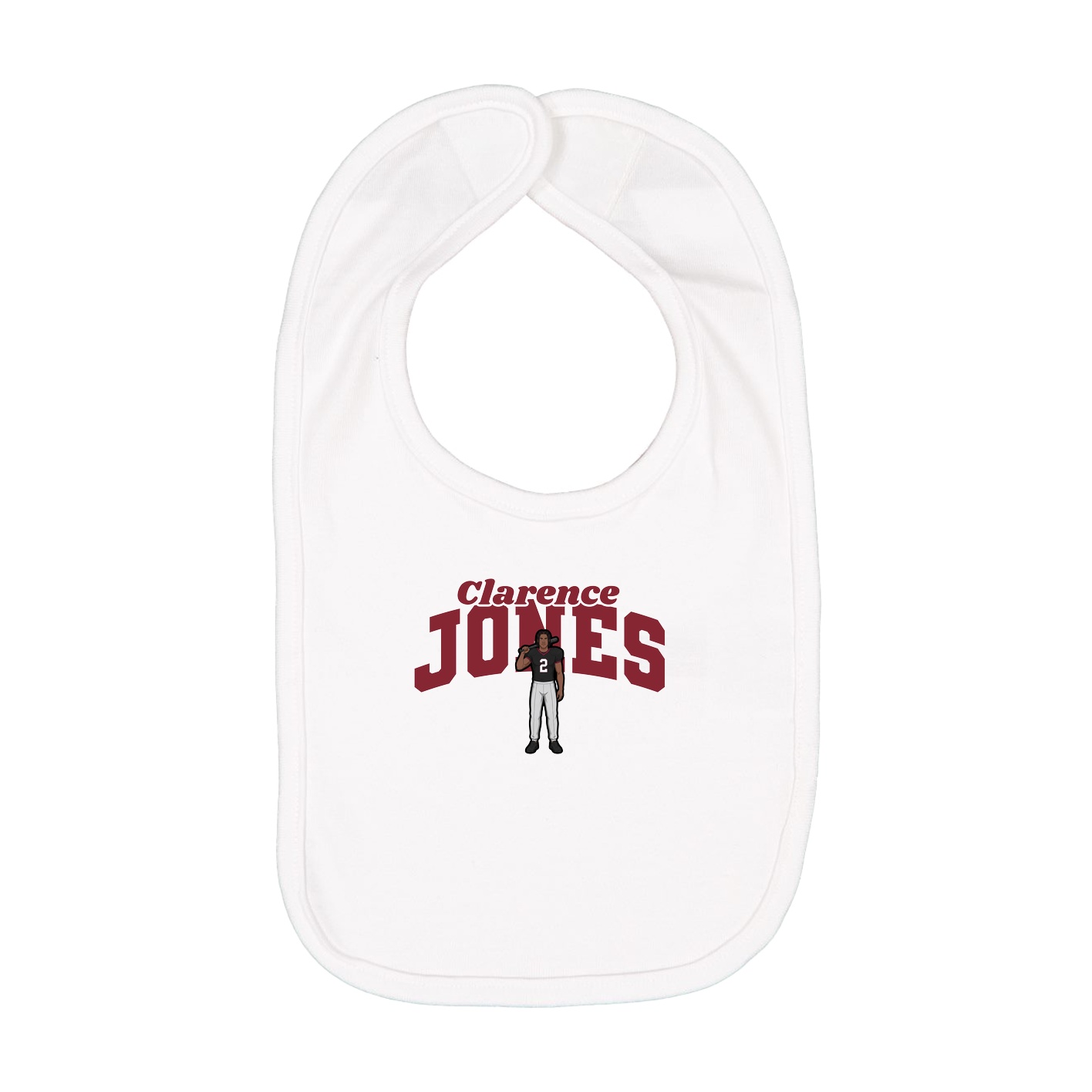Infant Bib — Signature Arch in White