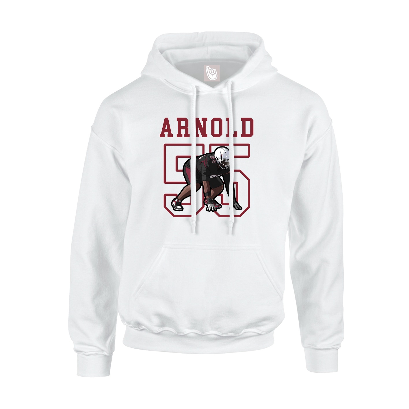 Hoodie — Shirsey in White