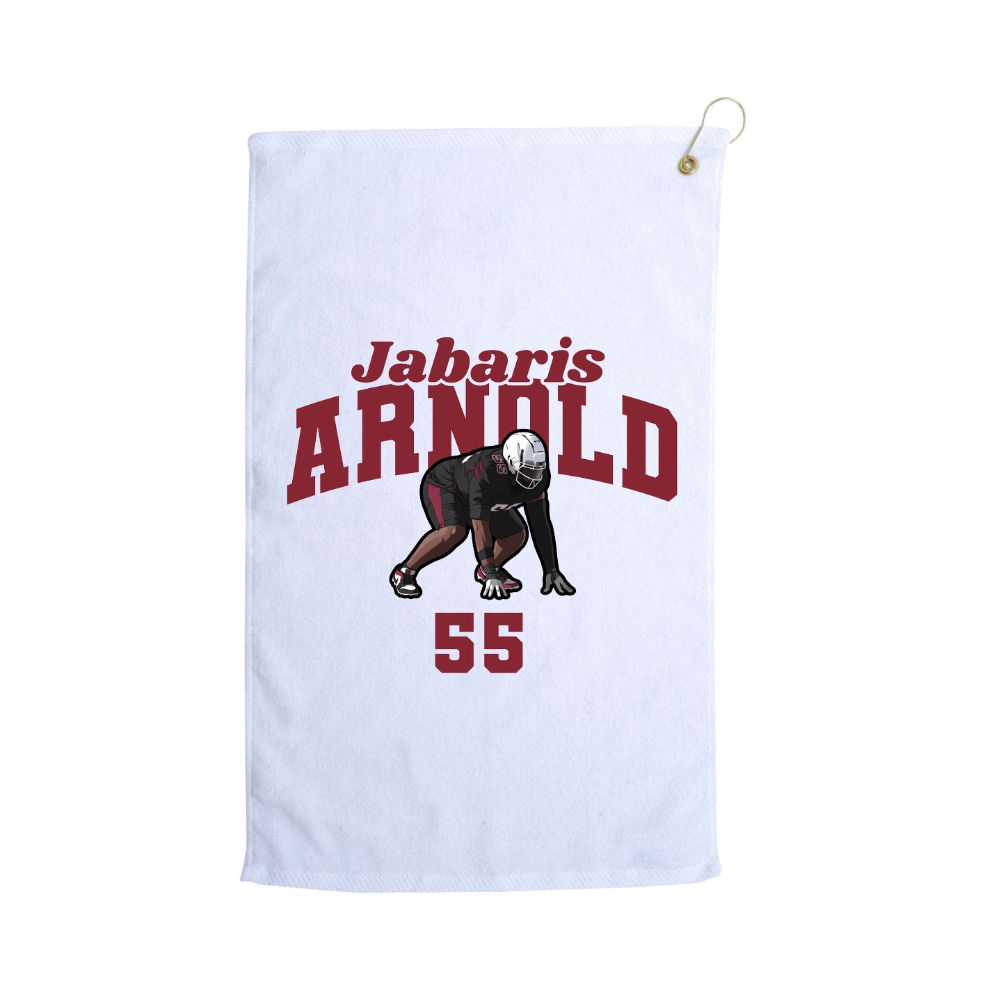 Golf Towel — Signature Arch in White