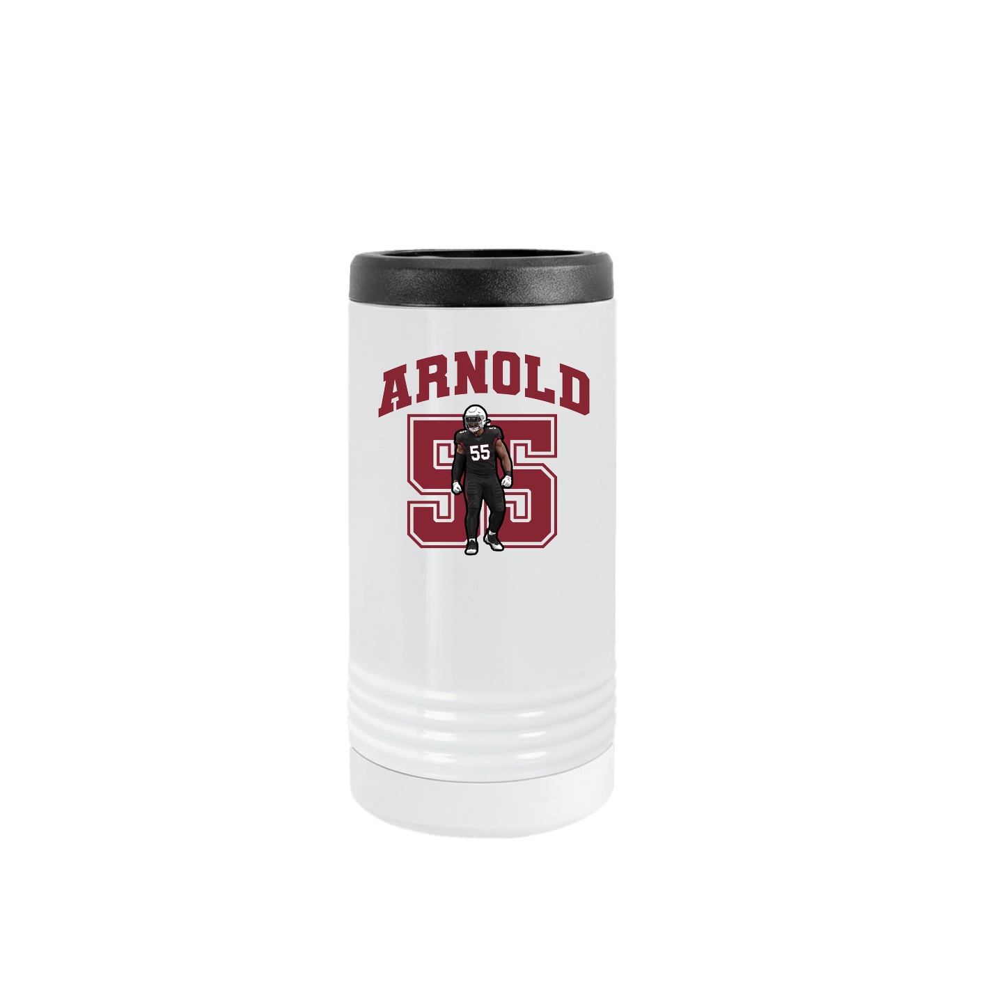 Slim Beverage Holder — Number in White