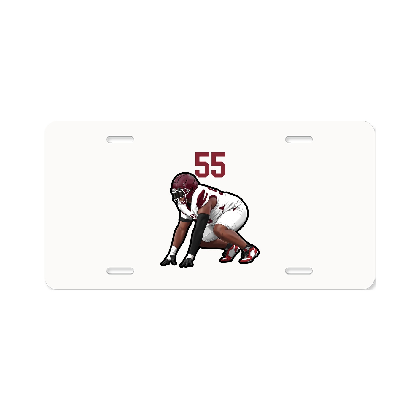 License Plate — Number Top in Classic
