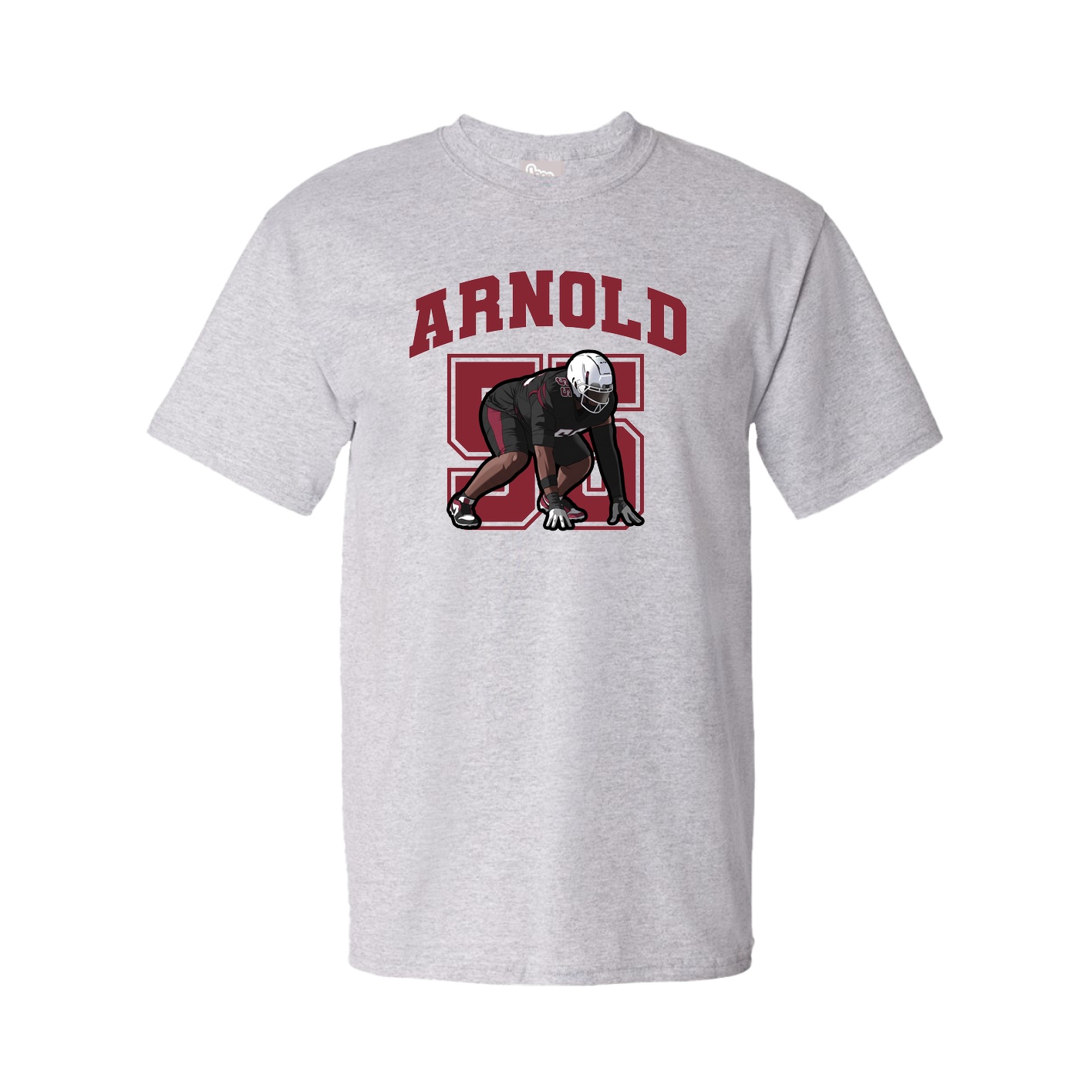 Youth Tee — Number in Grey