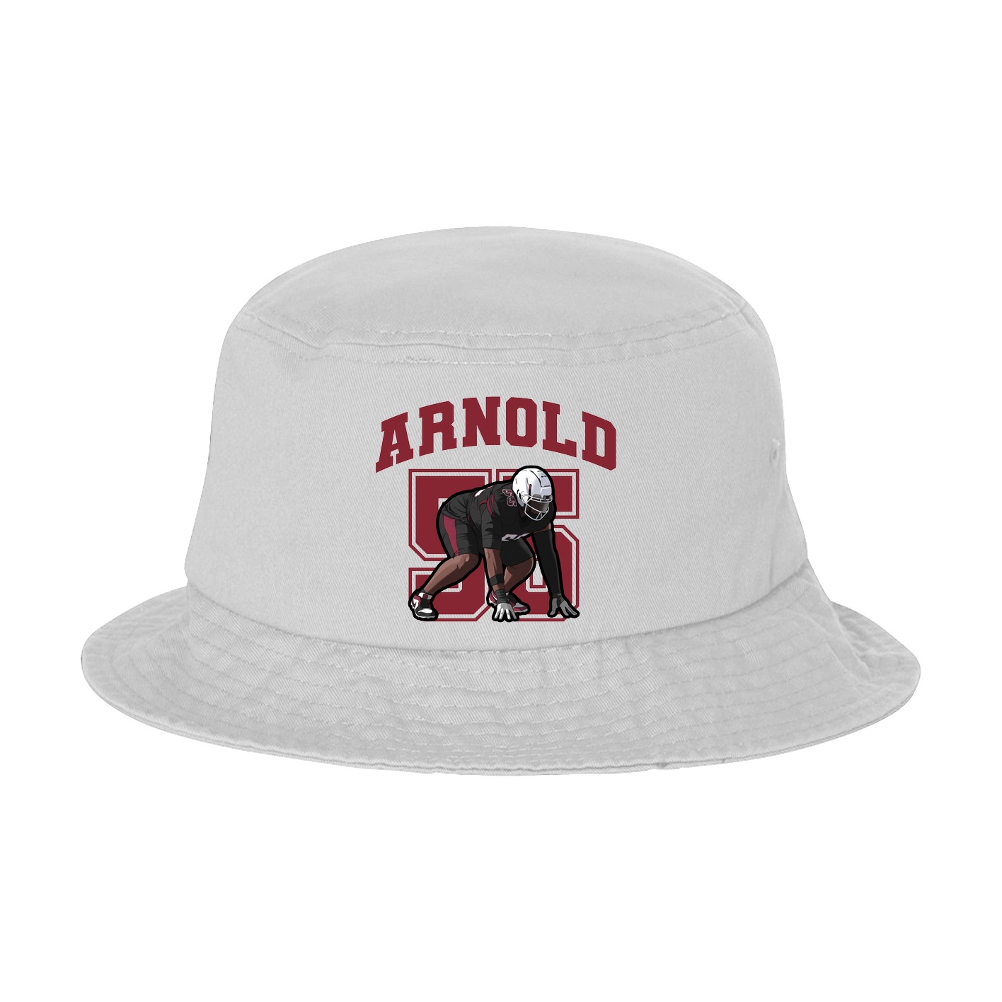 Bucket Cap — Number in White