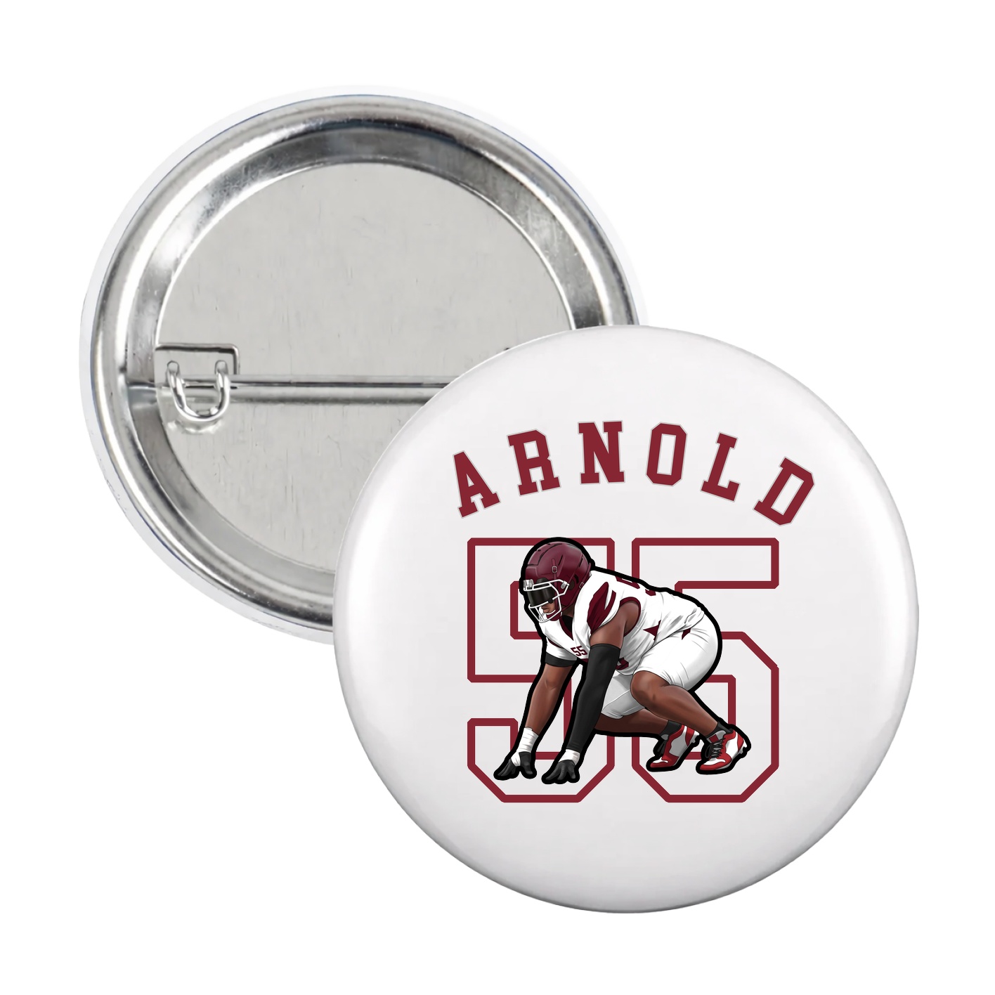 Game Day Button — Shirsey Arch in White