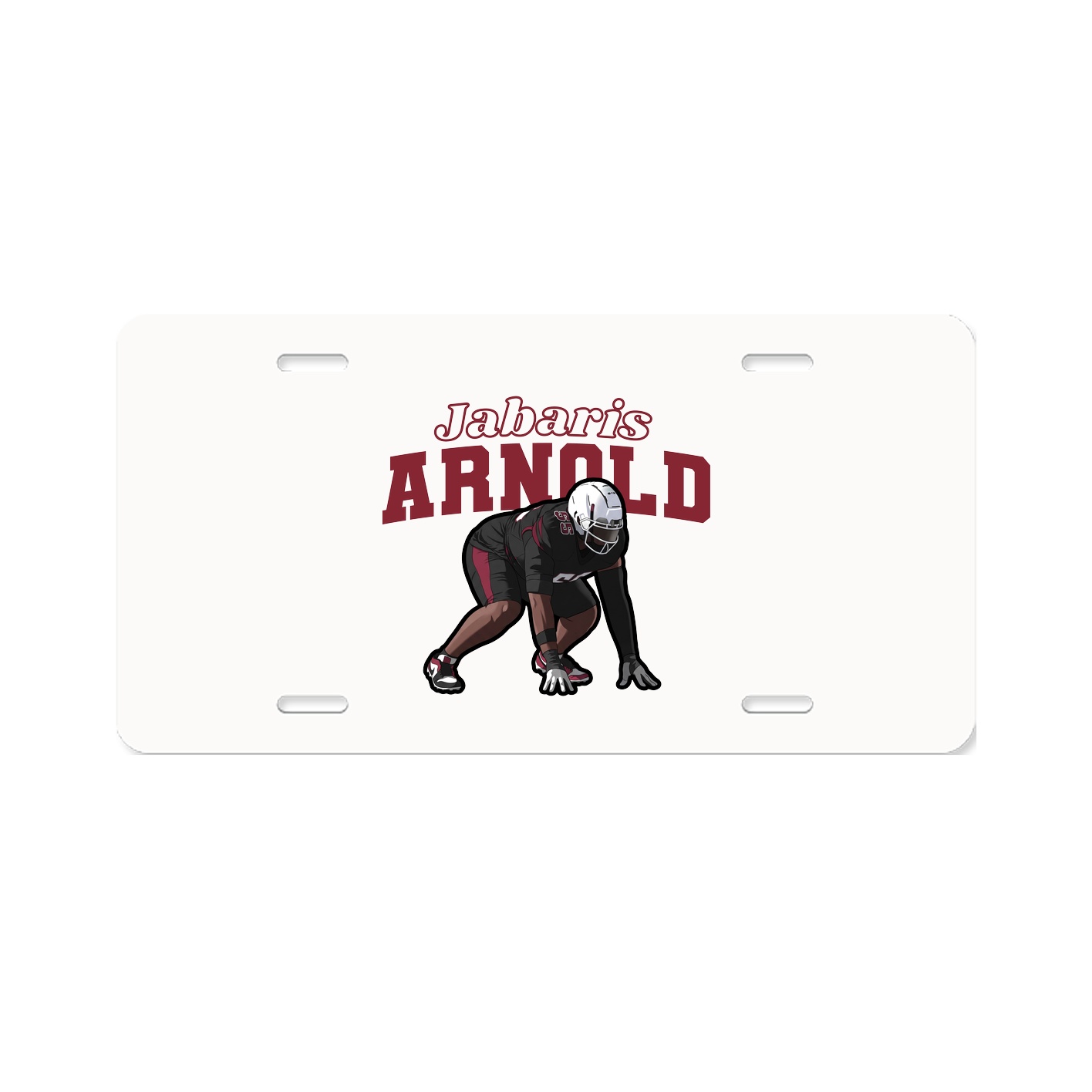 License Plate — Name Arch in Classic
