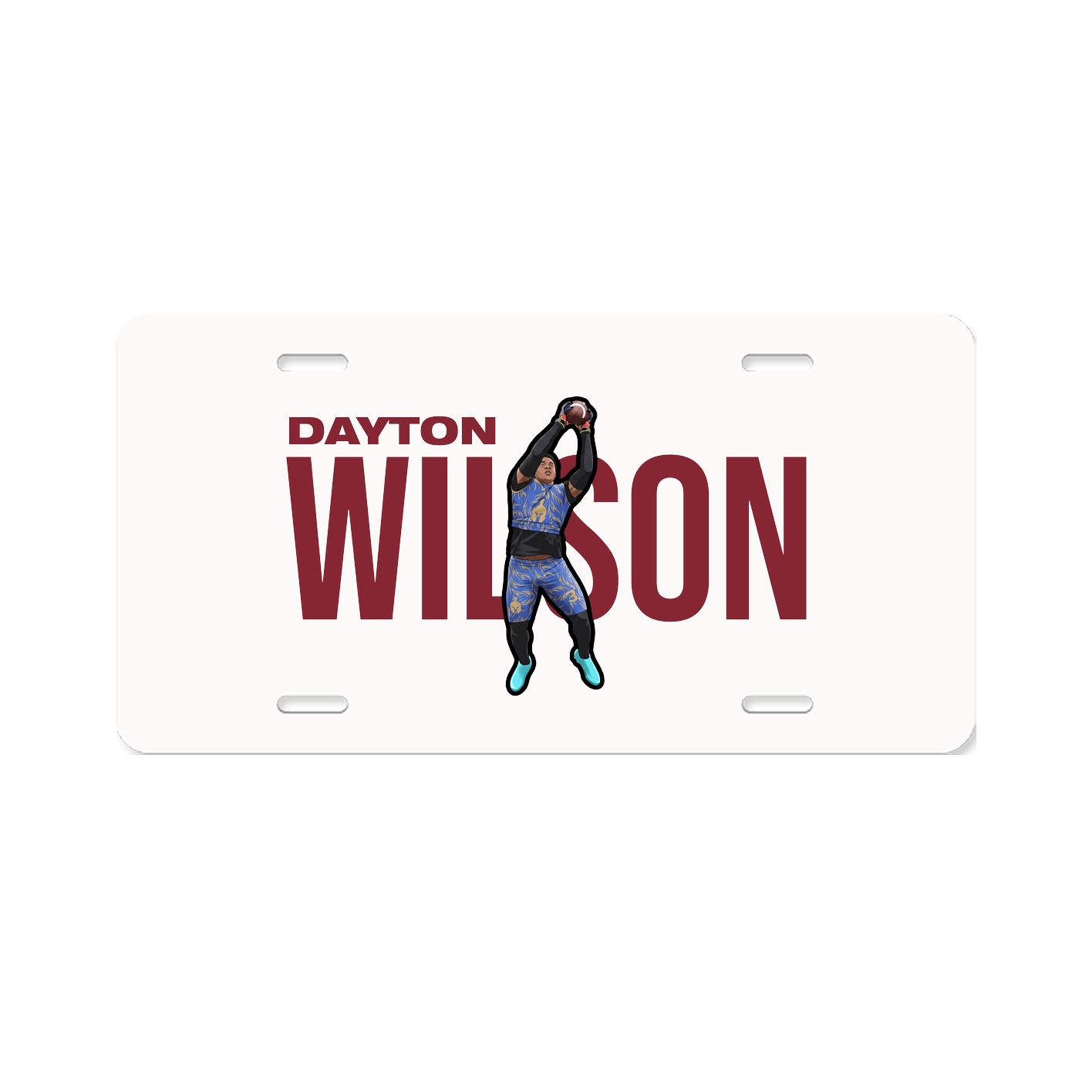 License Plate — Player Name in Classic