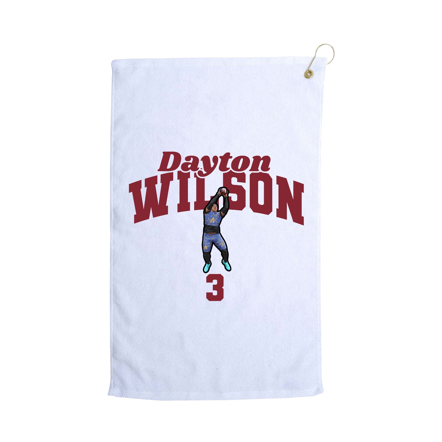 Golf Towel — Signature Arch in White