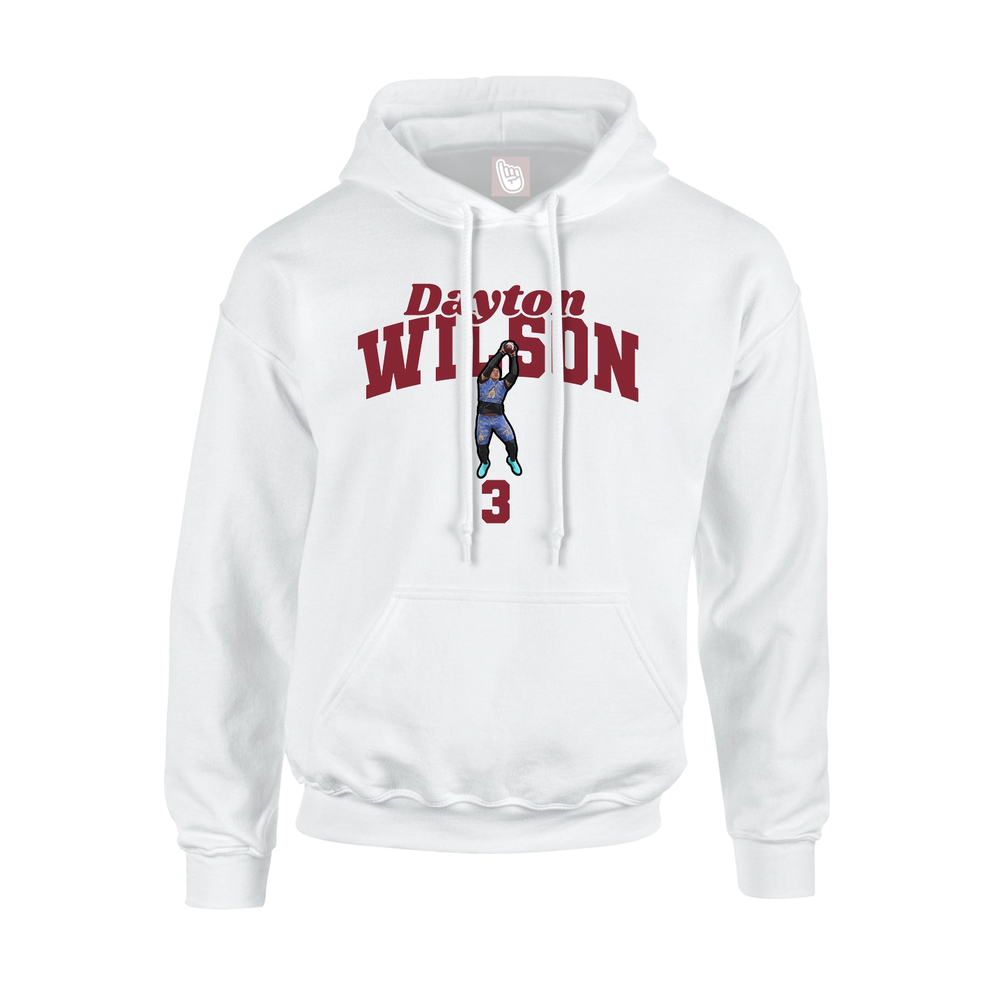 Hoodie — Signature Arch in White
