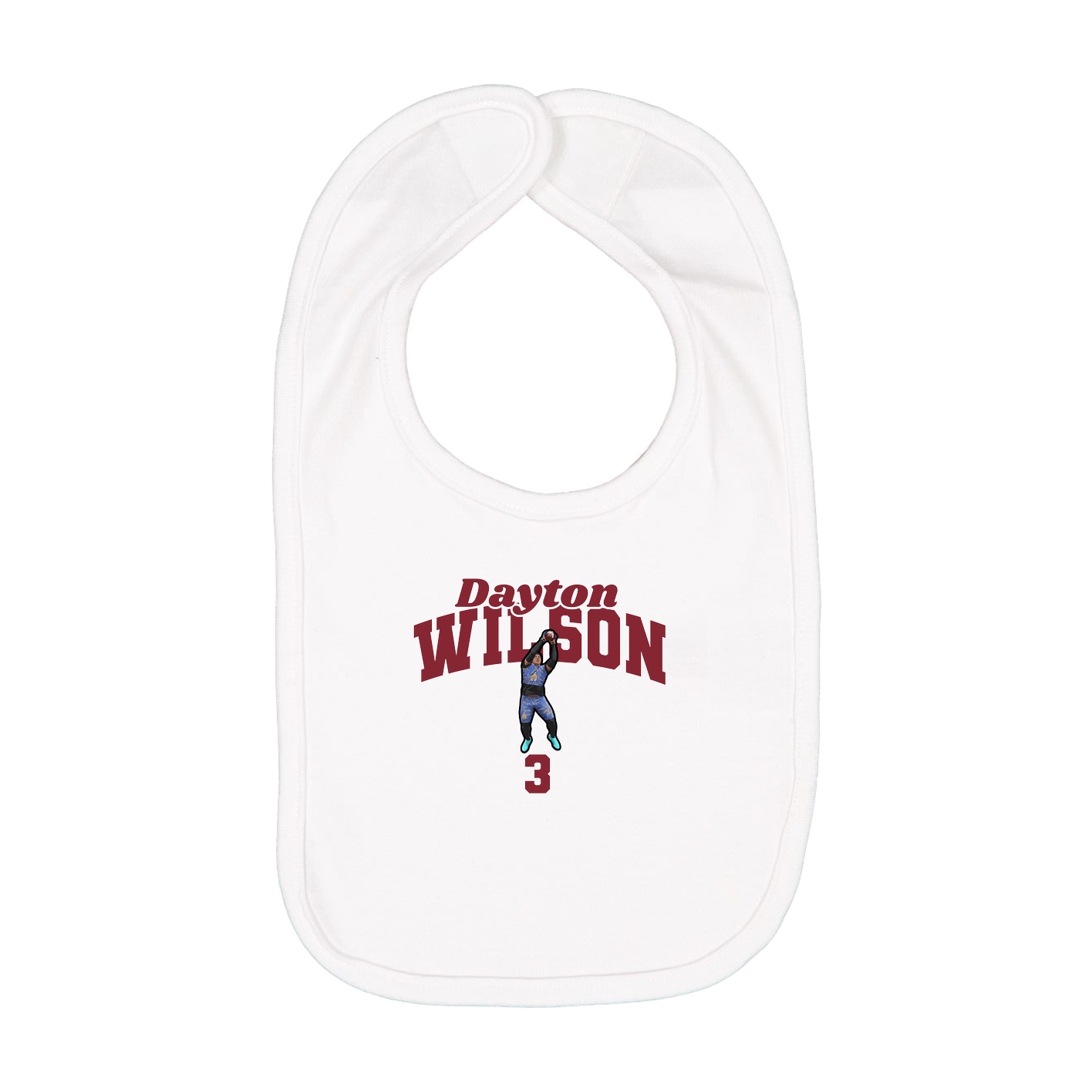 Infant Bib — Signature Arch in White