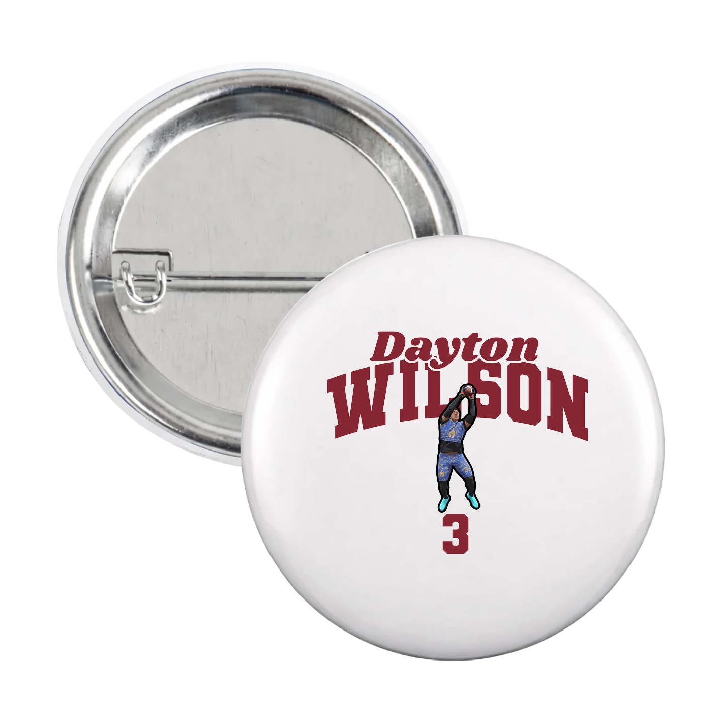 Game Day Button — Signature Arch in White