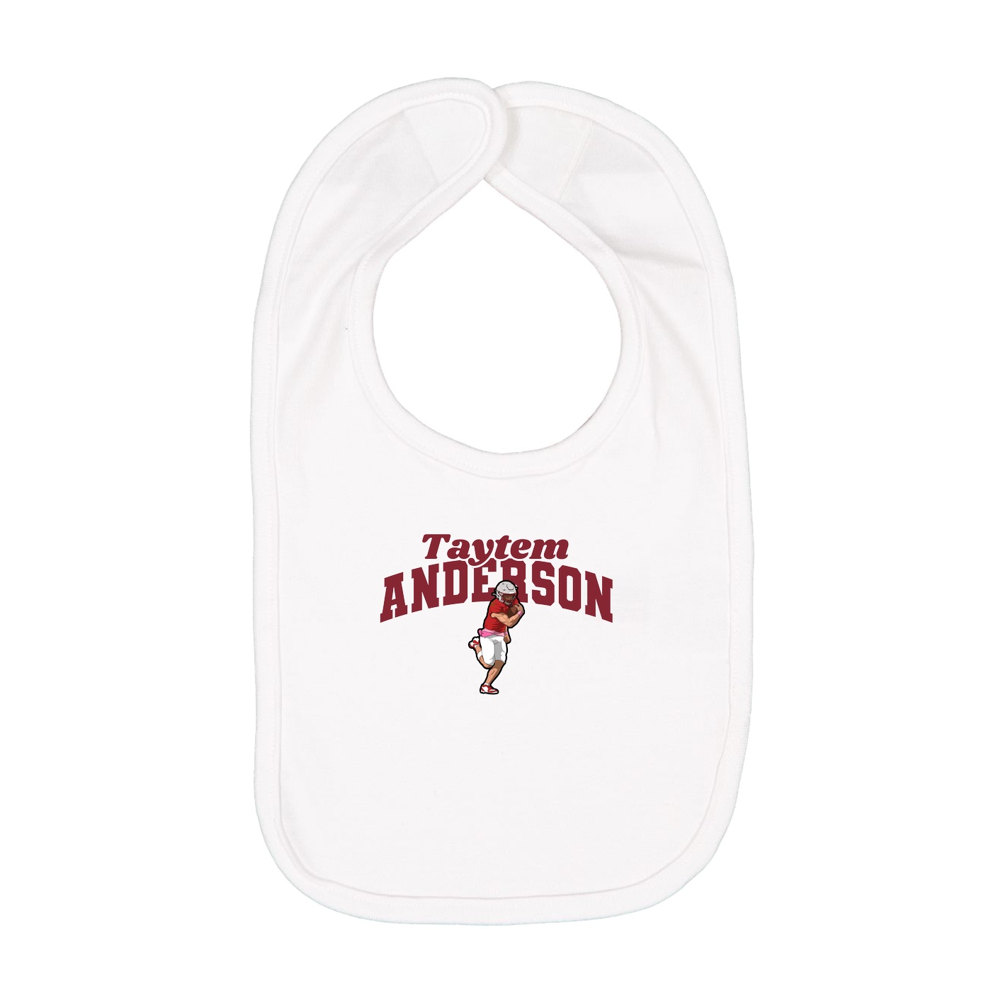 Infant Bib — Signature Arch in White