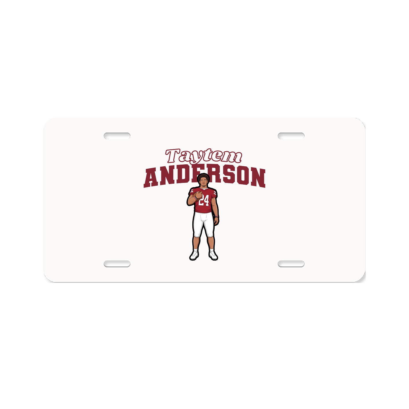 License Plate — Name Arch in Classic