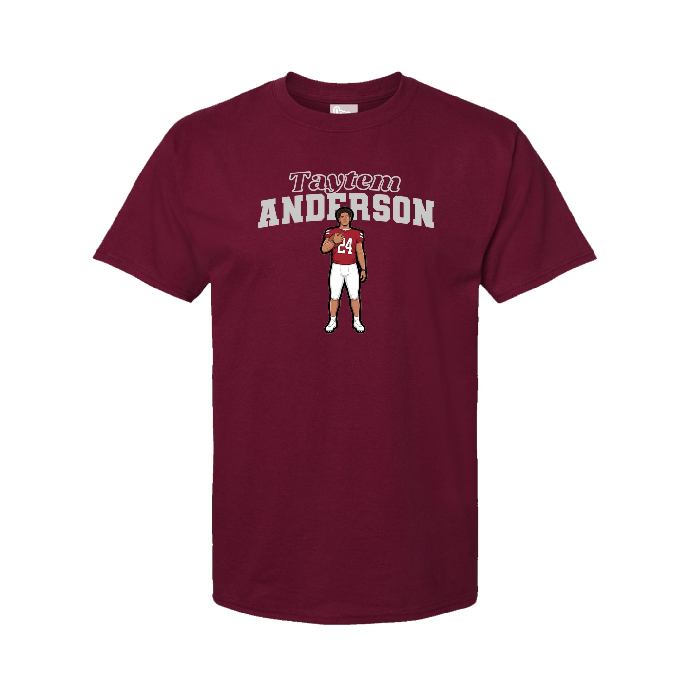 Youth Tee — Name Arch in Cardinal