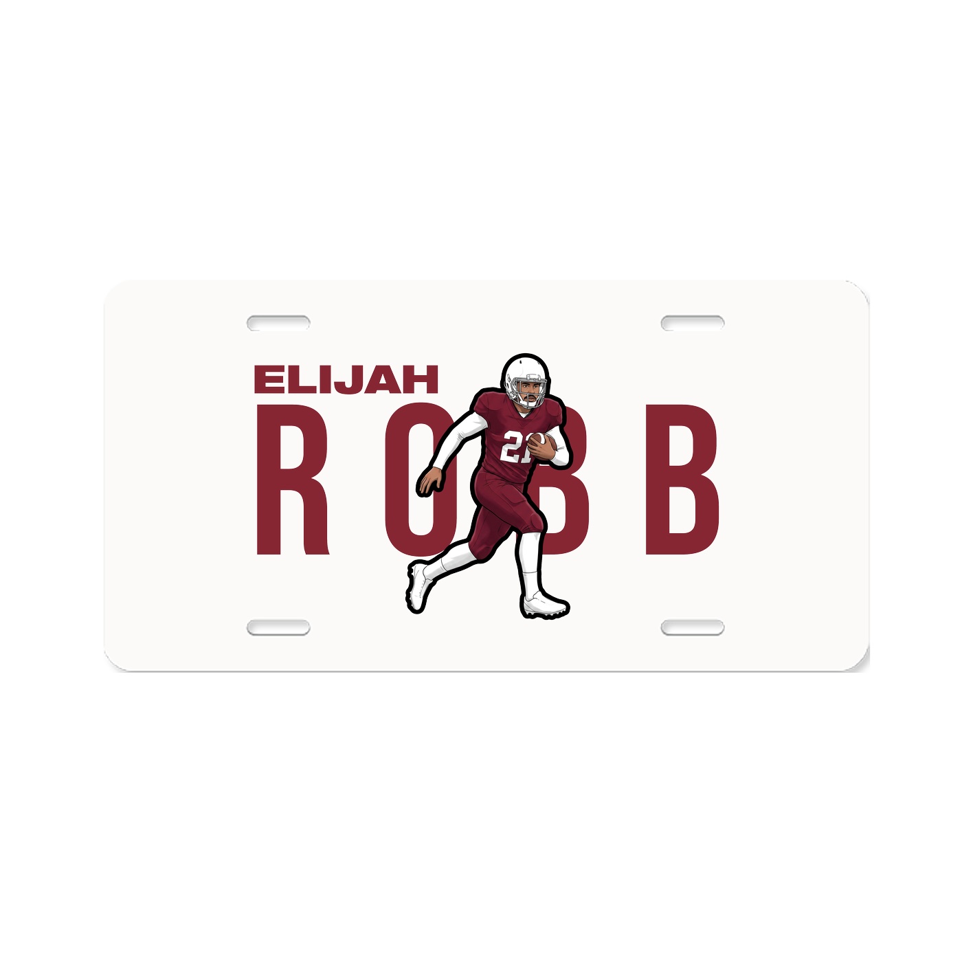 License Plate — Player Name in Classic