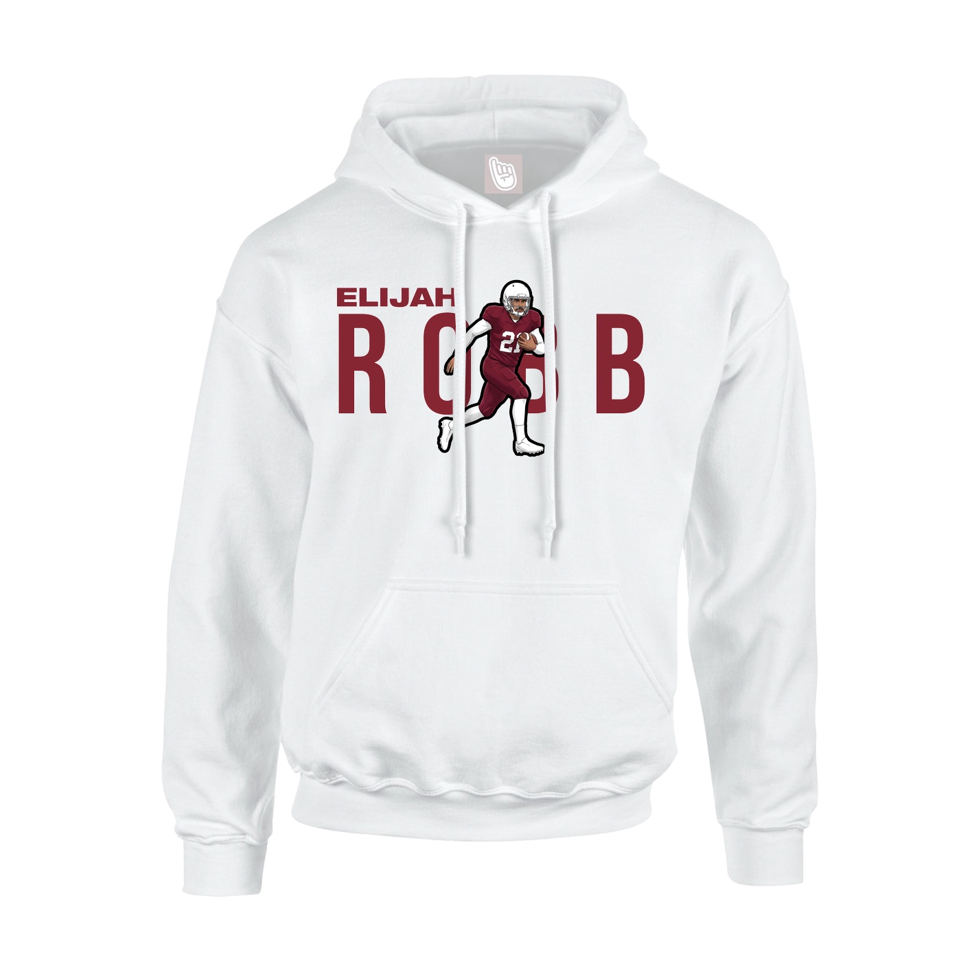 Hoodie — Player Name in White