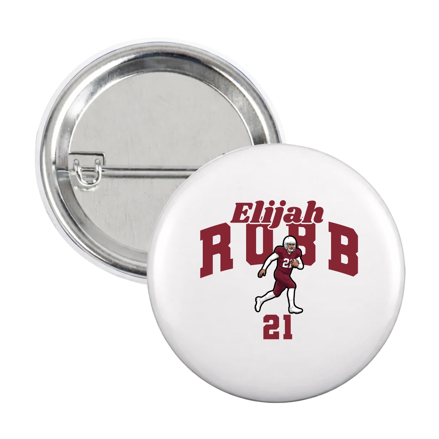 Game Day Button — Signature Arch in White