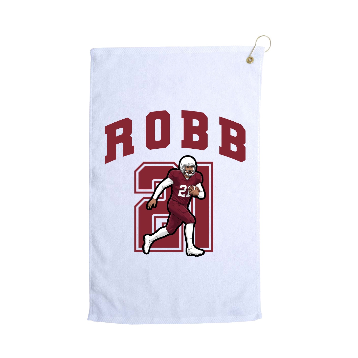 Golf Towel — Number in White