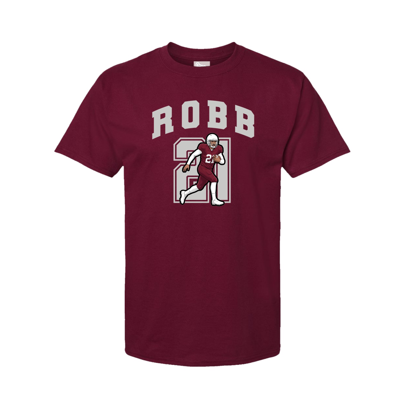 Youth Tee — Number in Cardinal