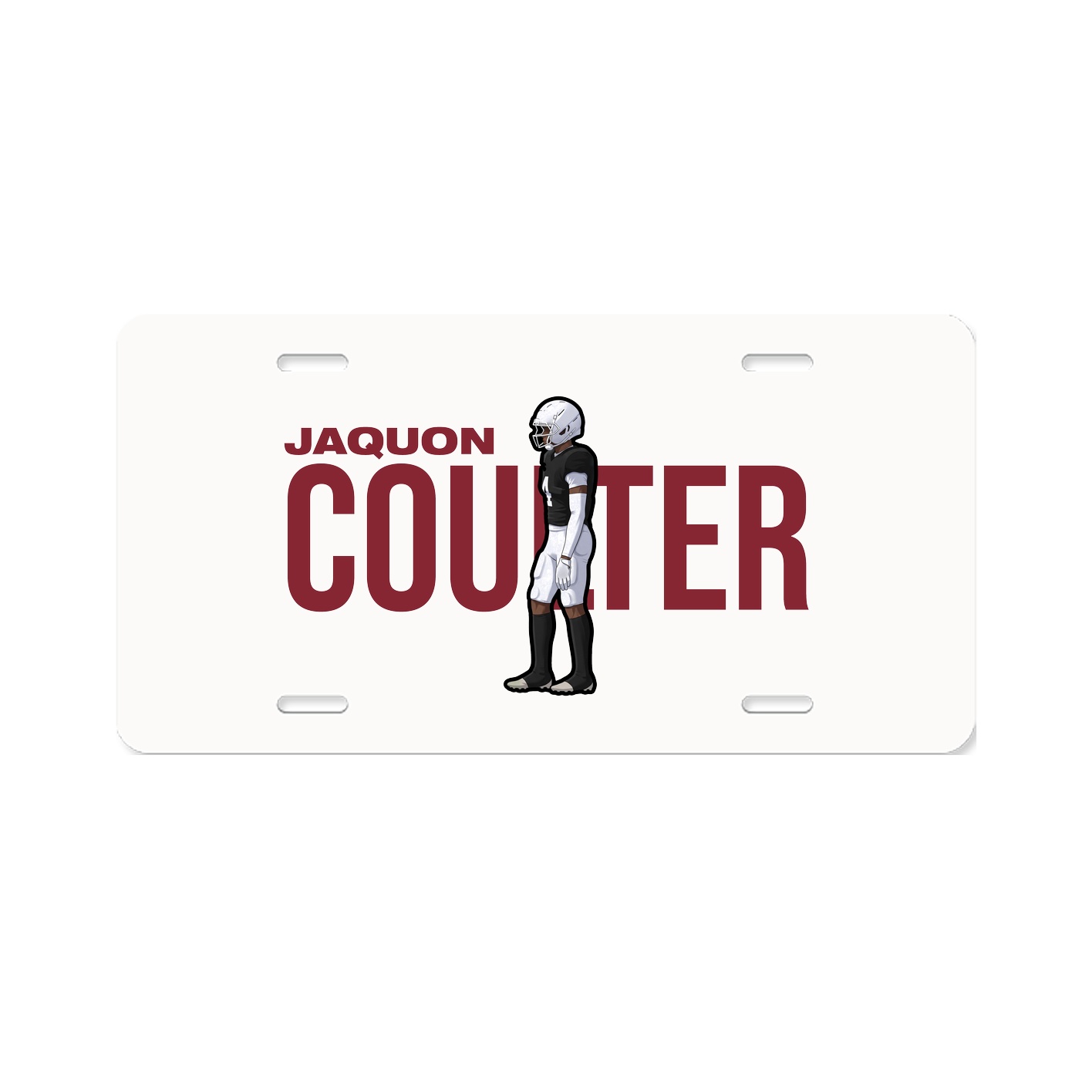 License Plate — Player Name in Classic