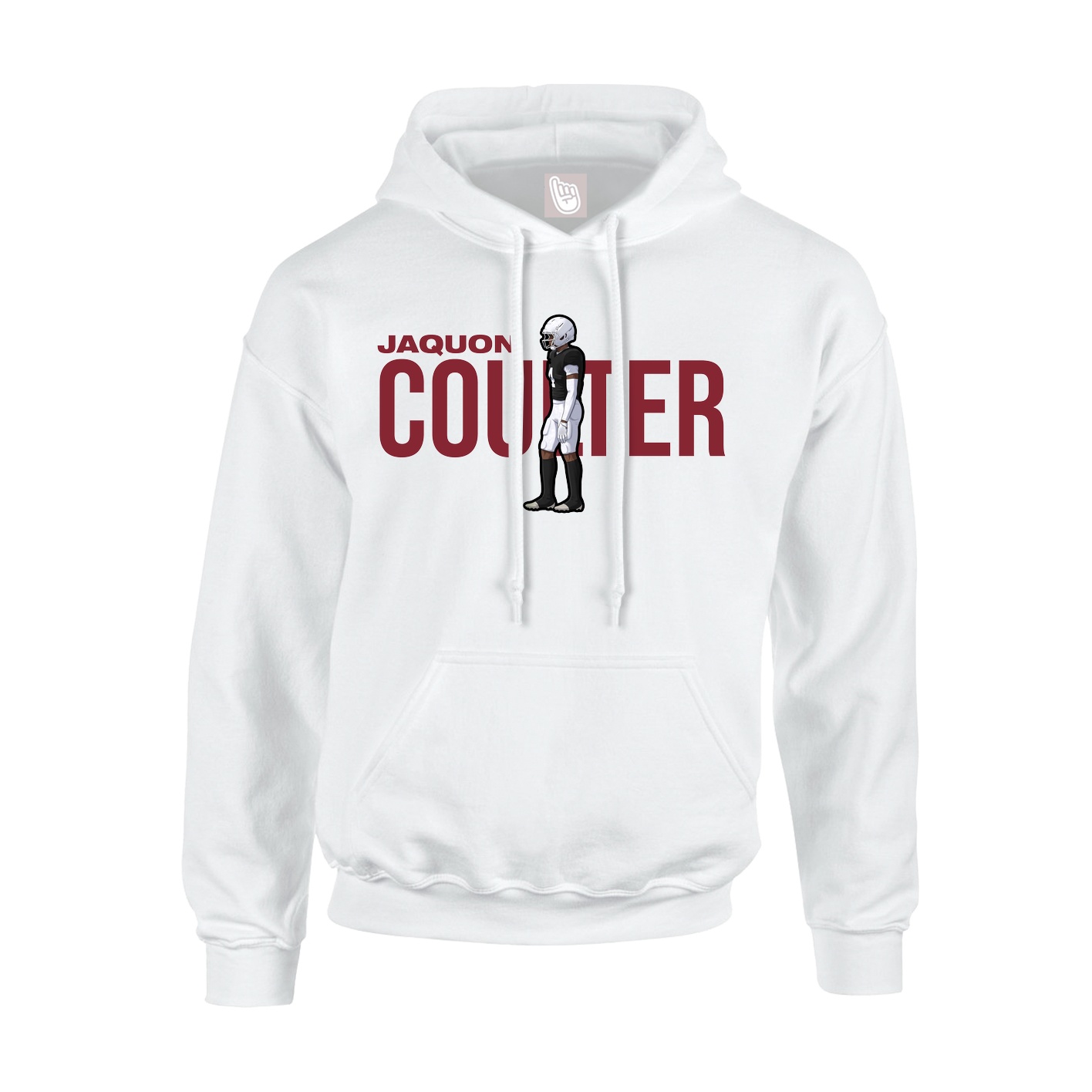 Youth Hoodie — Player Name in White