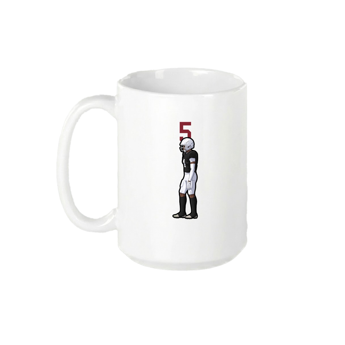 15oz Coffee Mug — Number Top in White