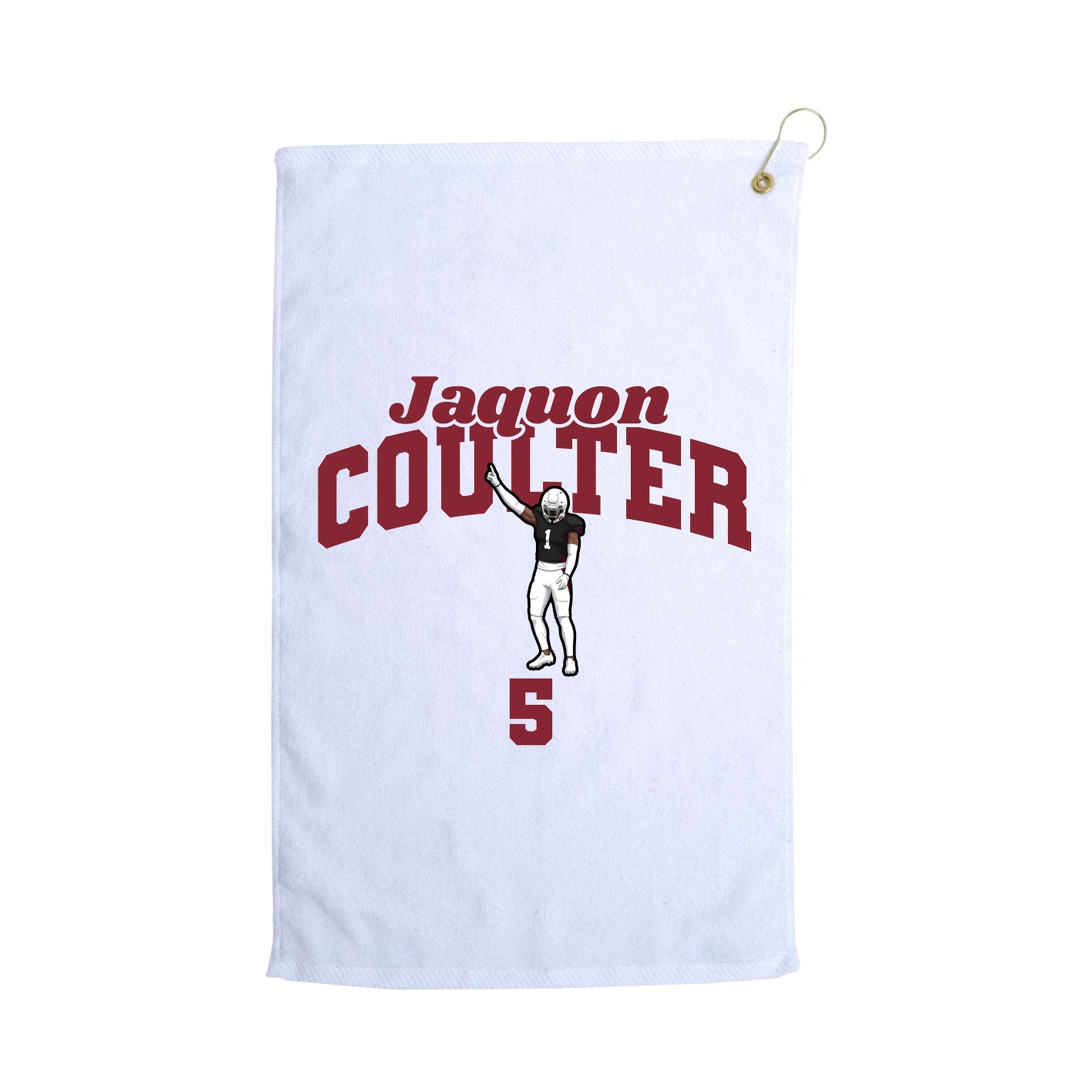 Golf Towel — Signature Arch in White