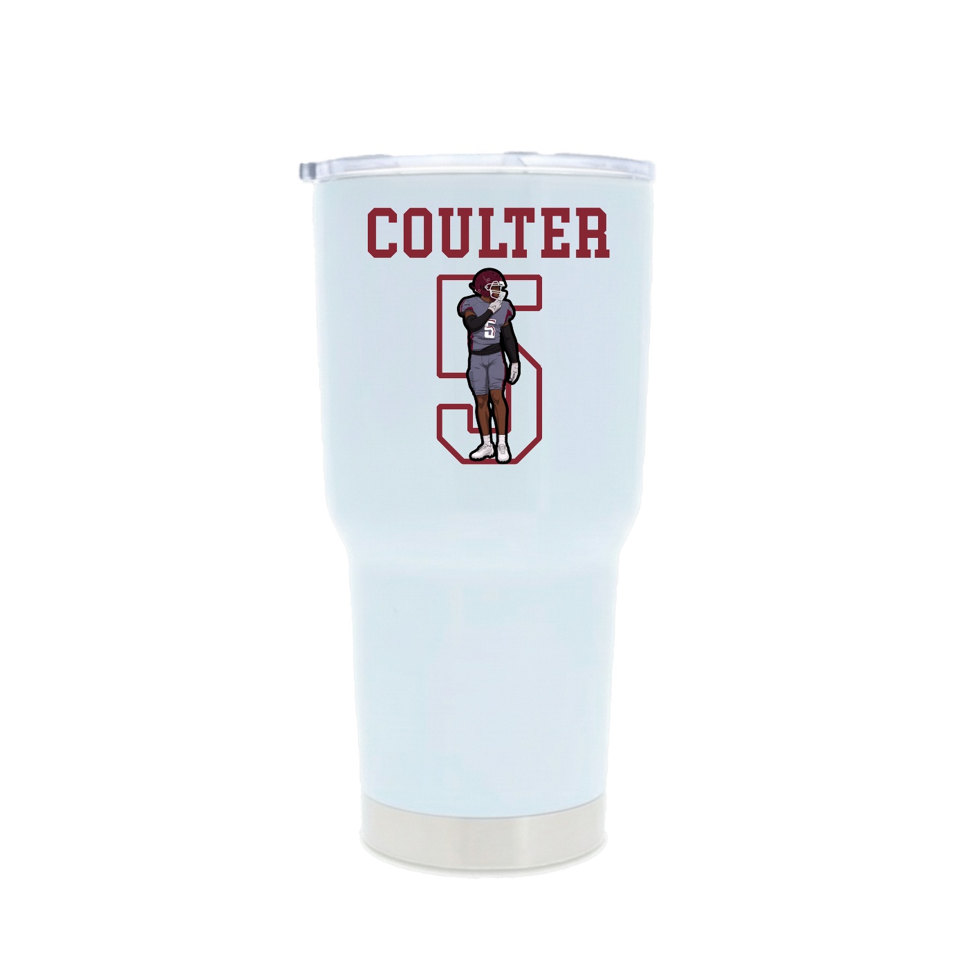 30oz Stainless Steel Tumbler — Shirsey in White