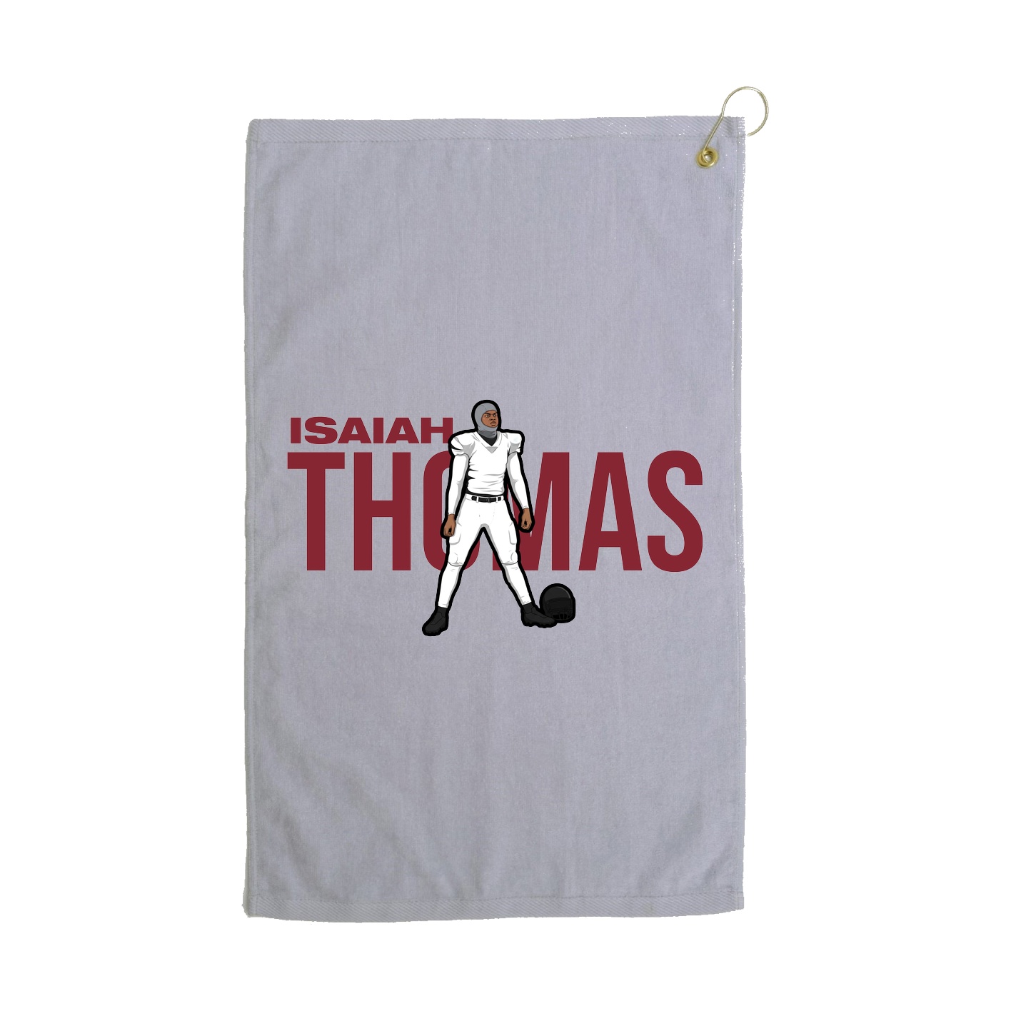 Golf Towel — Player Name in Grey