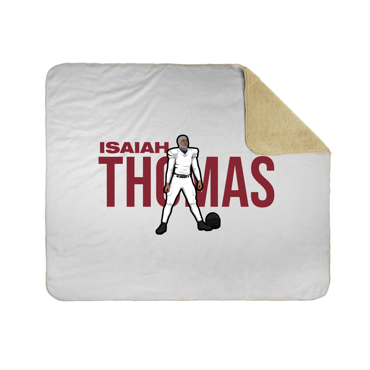 Throw Blanket — Player Name in White
