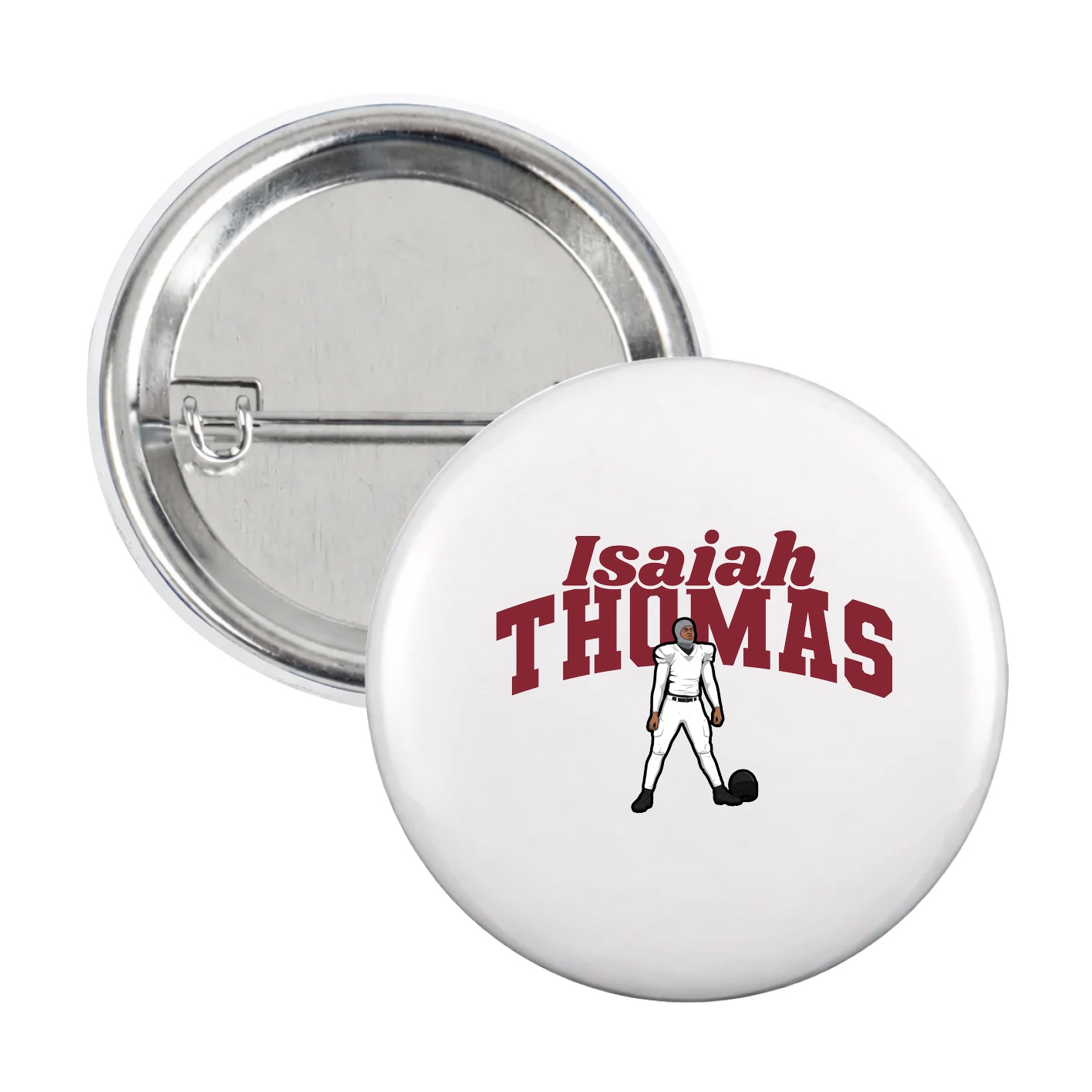 Game Day Button — Signature Arch in White