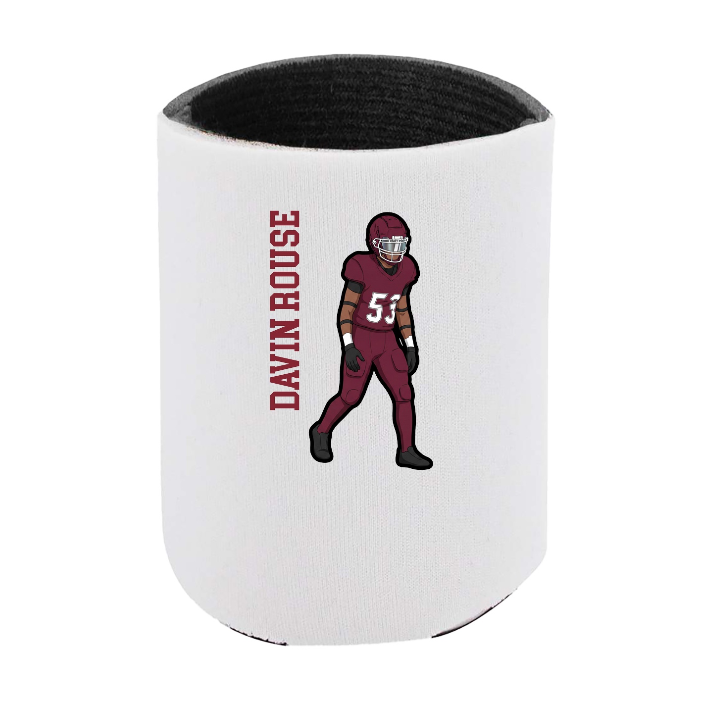 Can Holder — Name Vertical in White