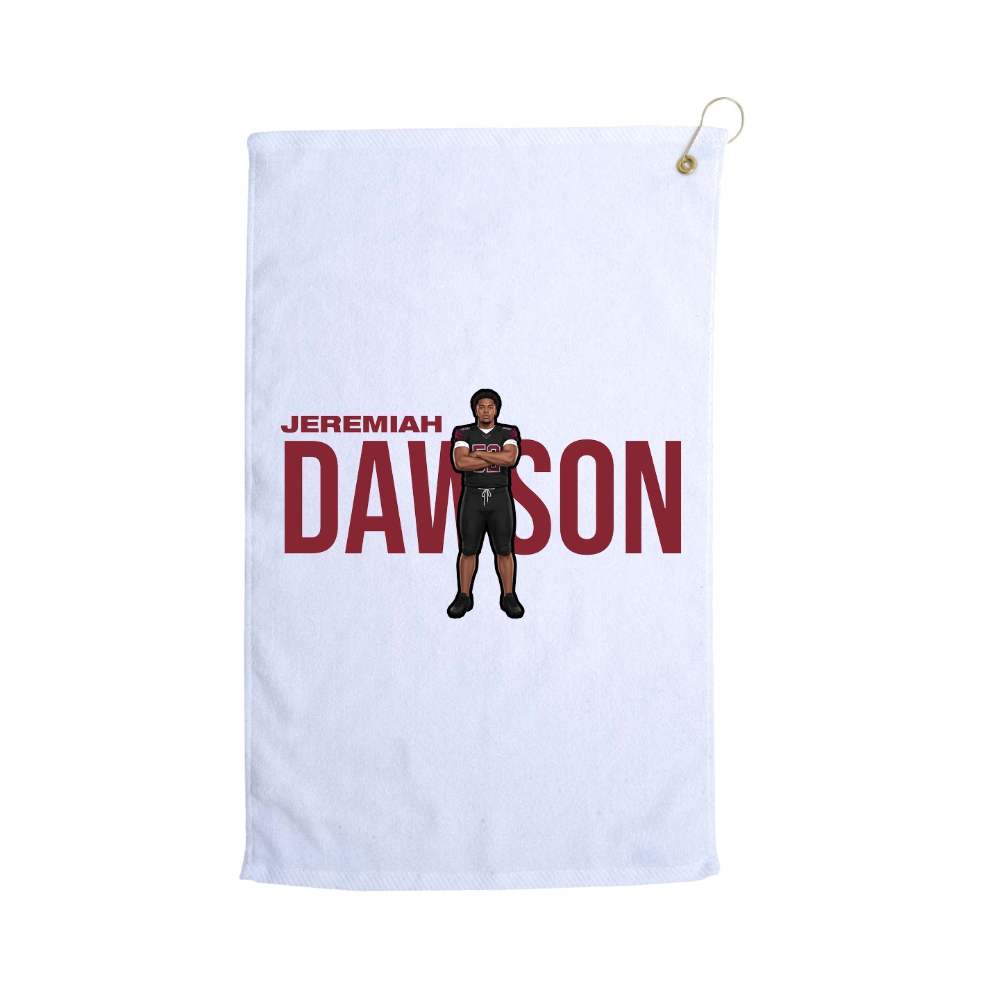 Golf Towel — Player Name in White