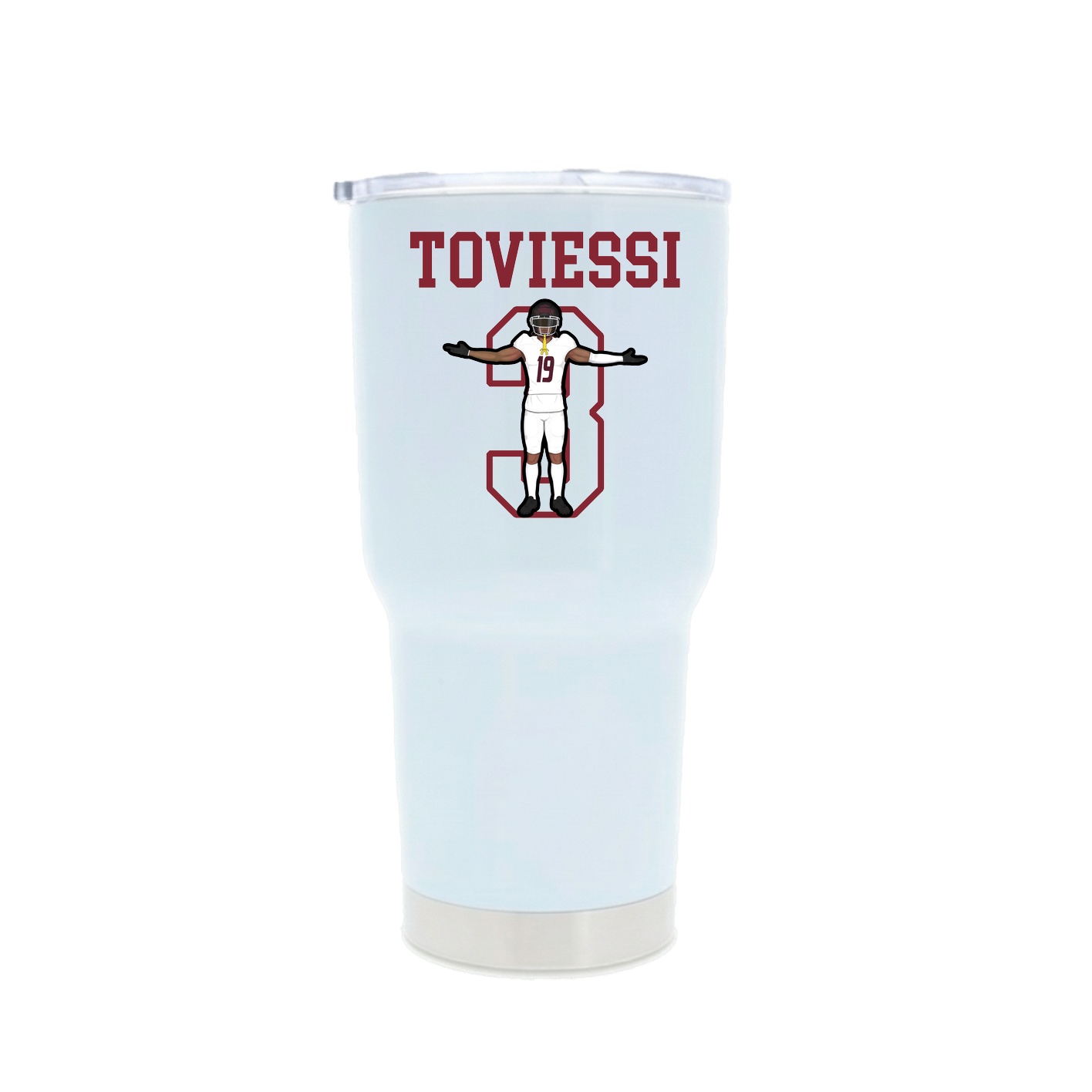 30oz Stainless Steel Tumbler — Shirsey in White