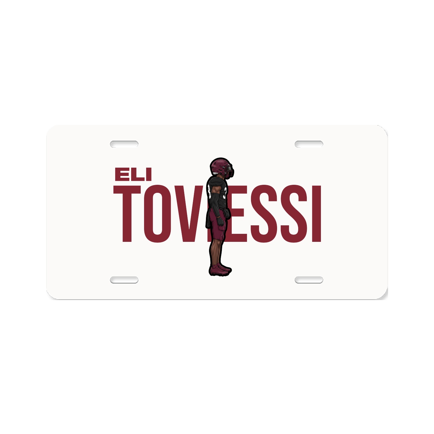 License Plate — Player Name in Classic