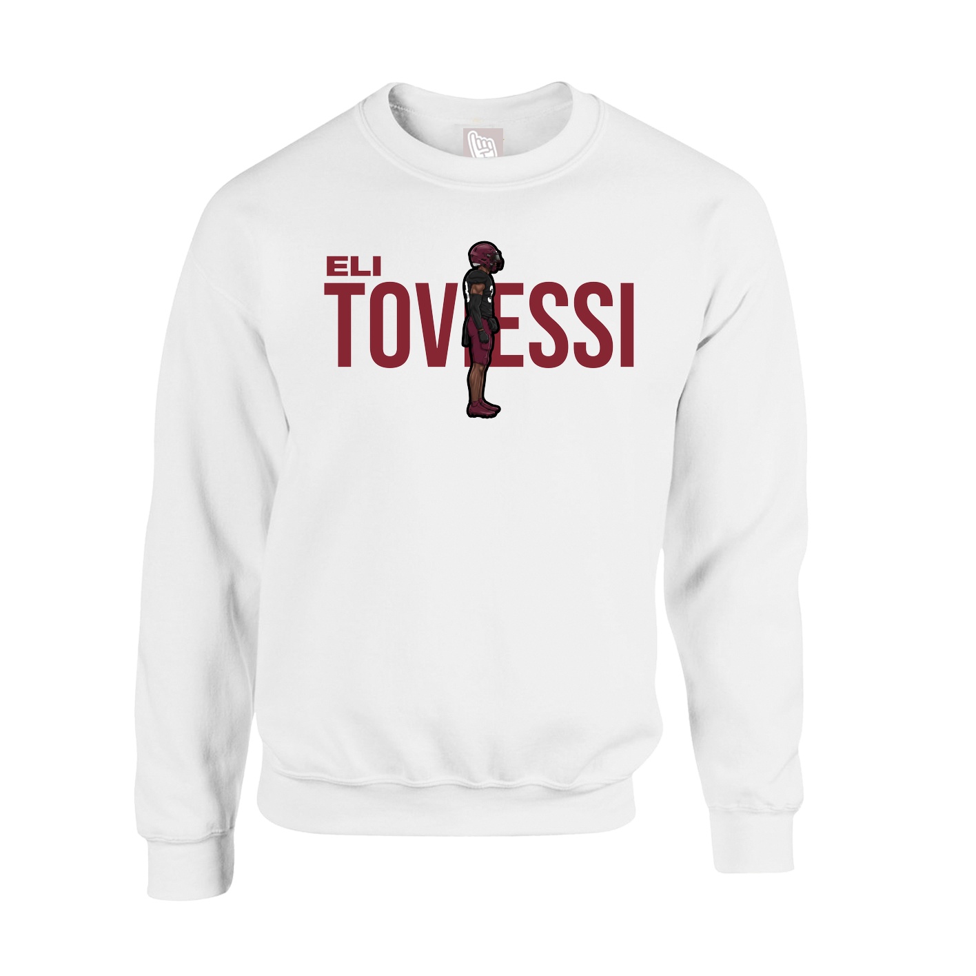 Fleece Crew — Player Name in White