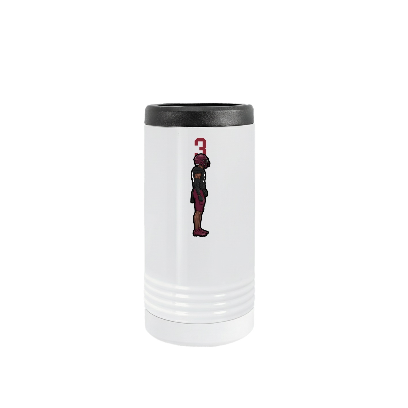 Slim Beverage Holder — Number Top in White