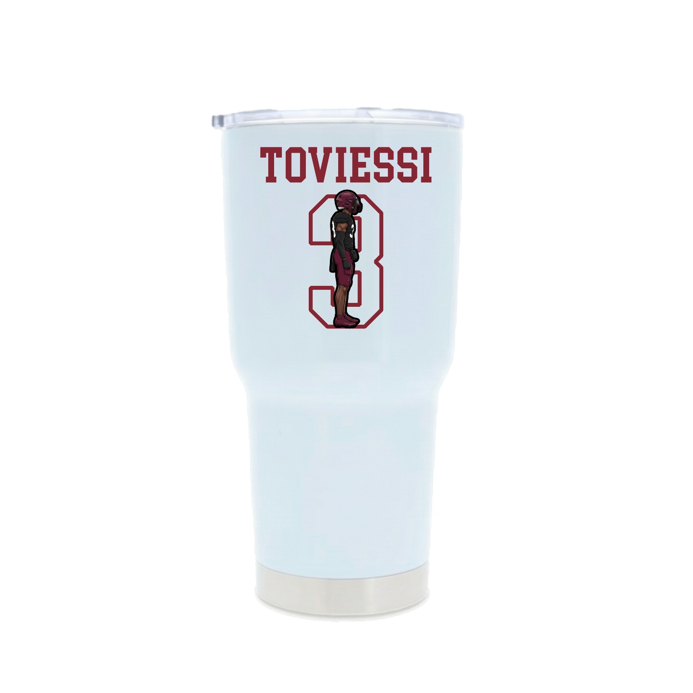 30oz Stainless Steel Tumbler — Shirsey in White