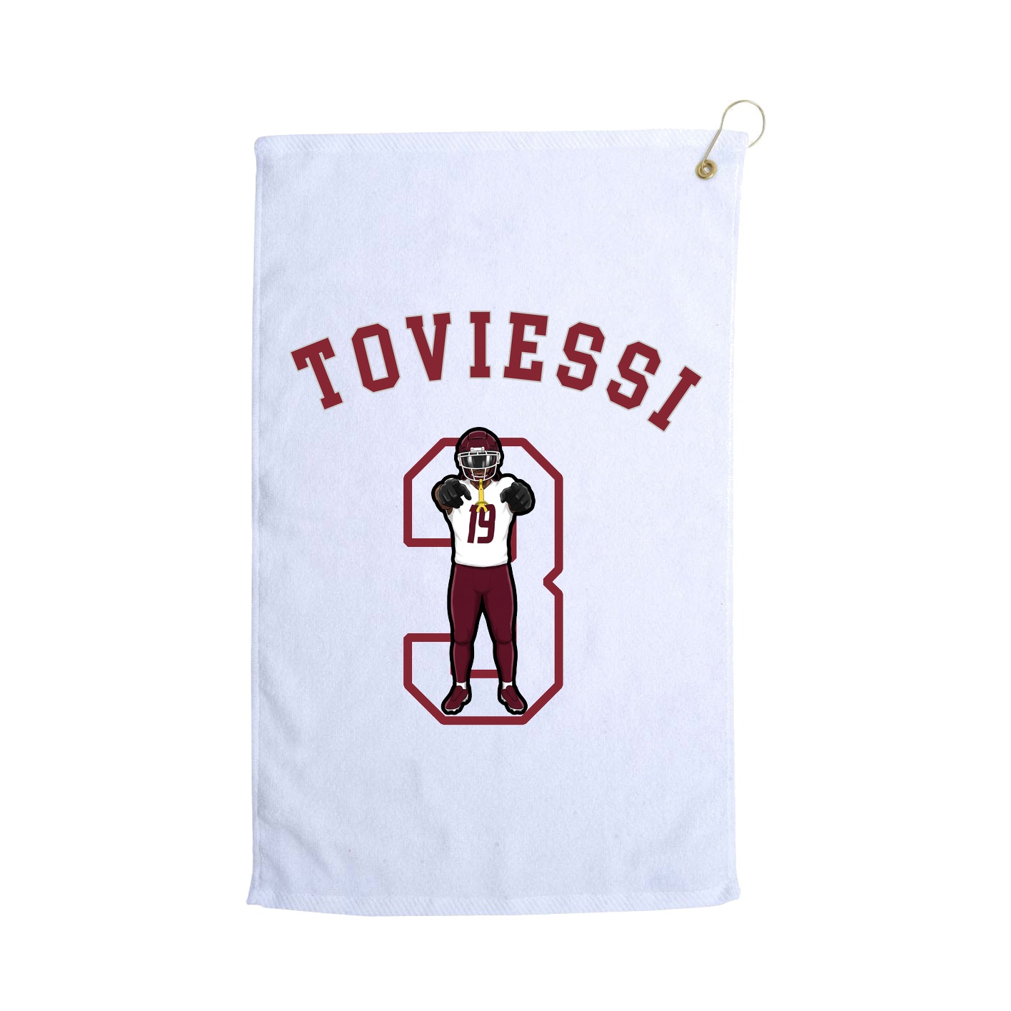 Golf Towel — Shirsey Arch in White