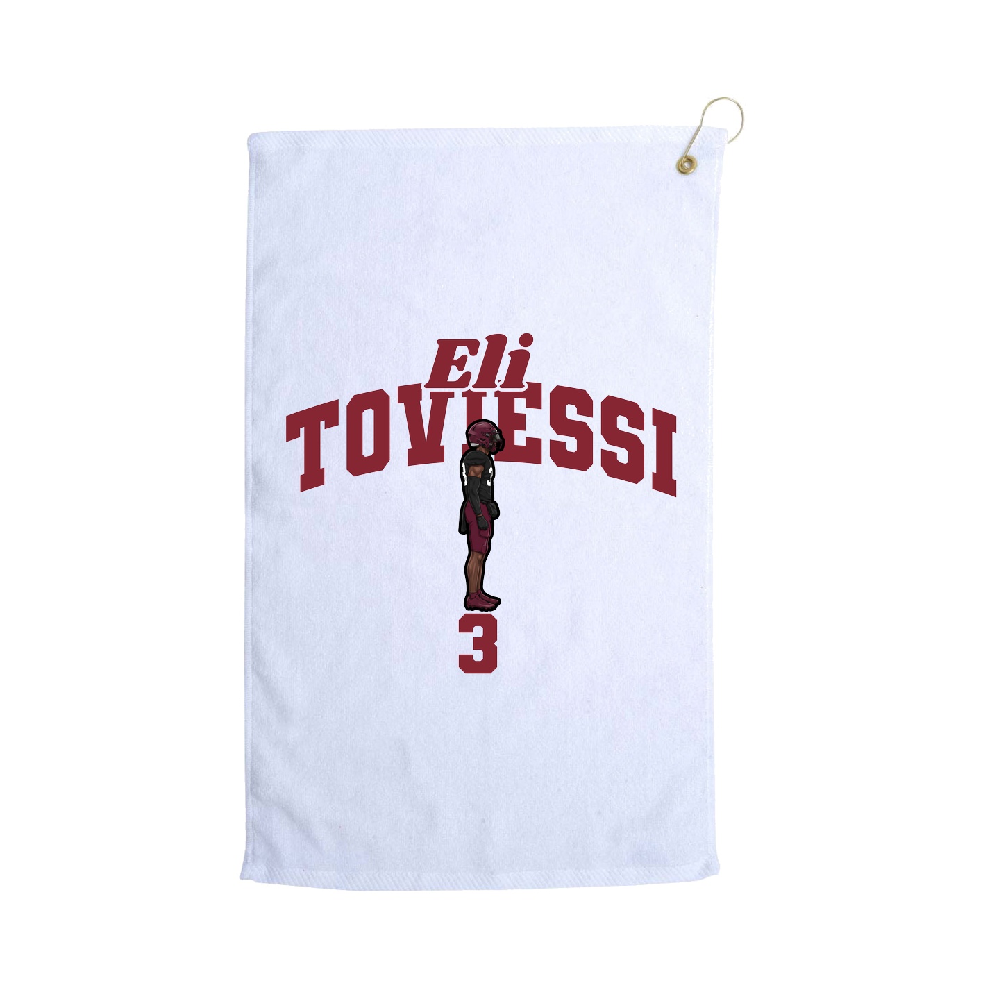 Golf Towel — Signature Arch in White