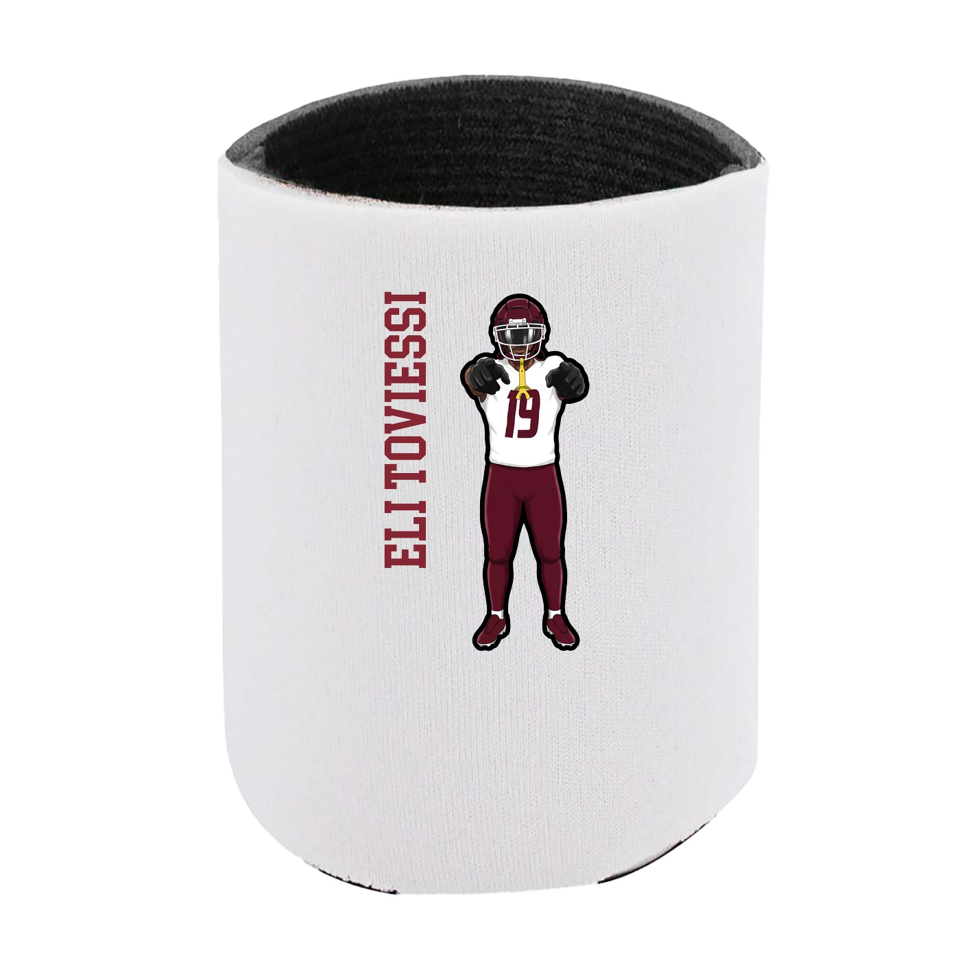 Can Holder — Name Vertical in White