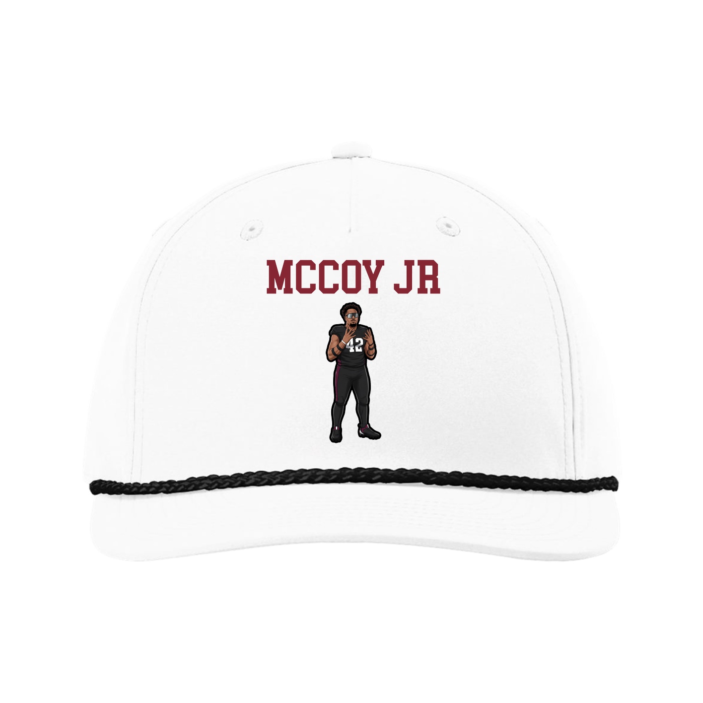 Five-Panel Classic Rope Cap — Shirsey in White