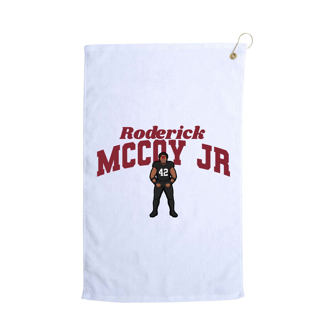 Golf Towel — Signature Arch in White