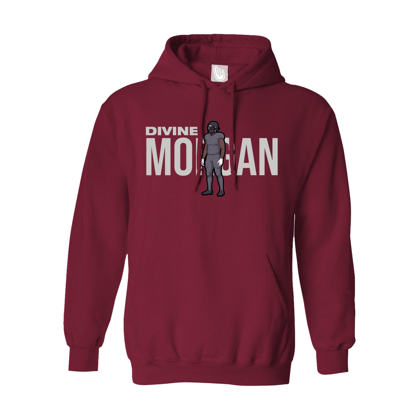 Hoodie — Player Name in Cardinal