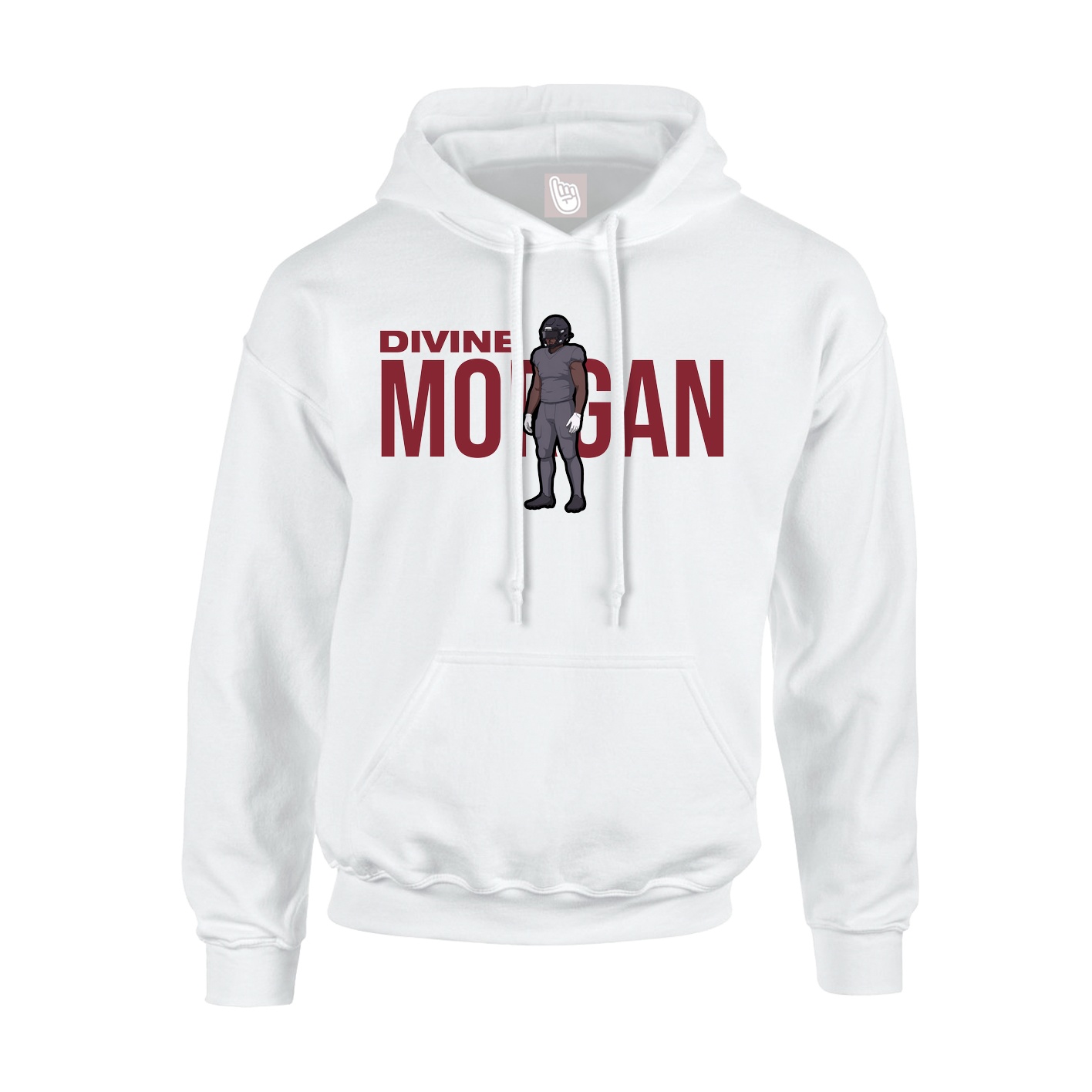 Youth Hoodie — Player Name in White