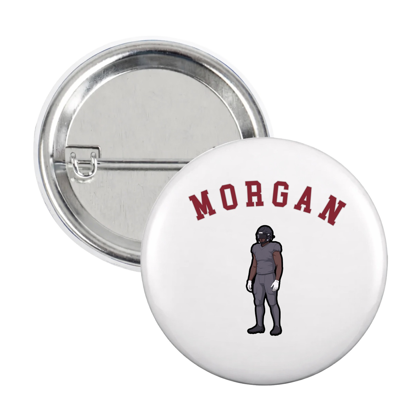 Game Day Button — Shirsey Arch in White