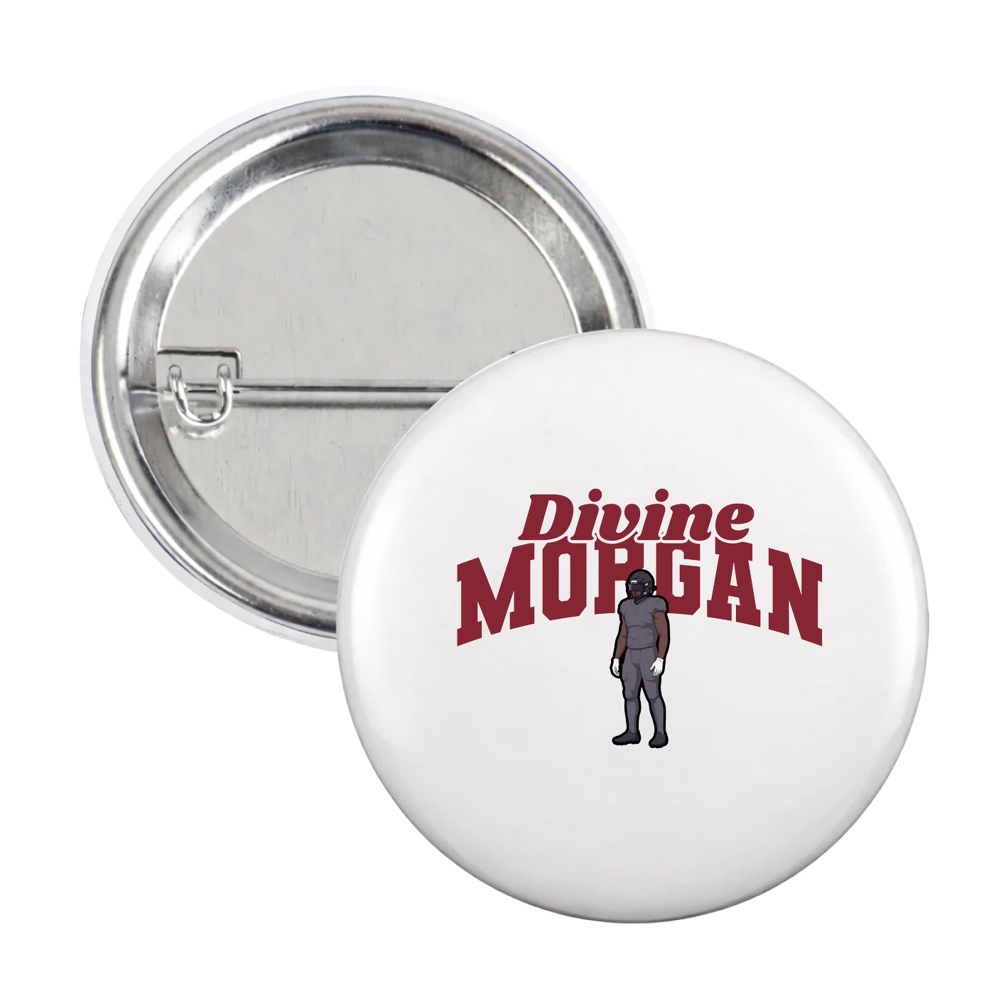Game Day Button — Signature Arch in White