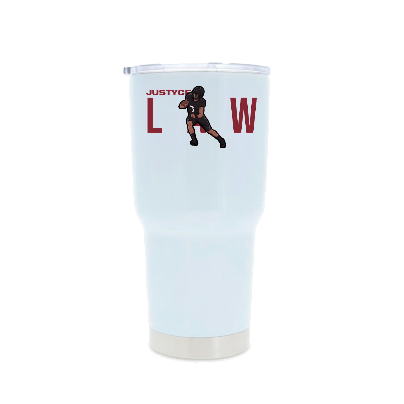 30oz Stainless Steel Tumbler — Player Name in White